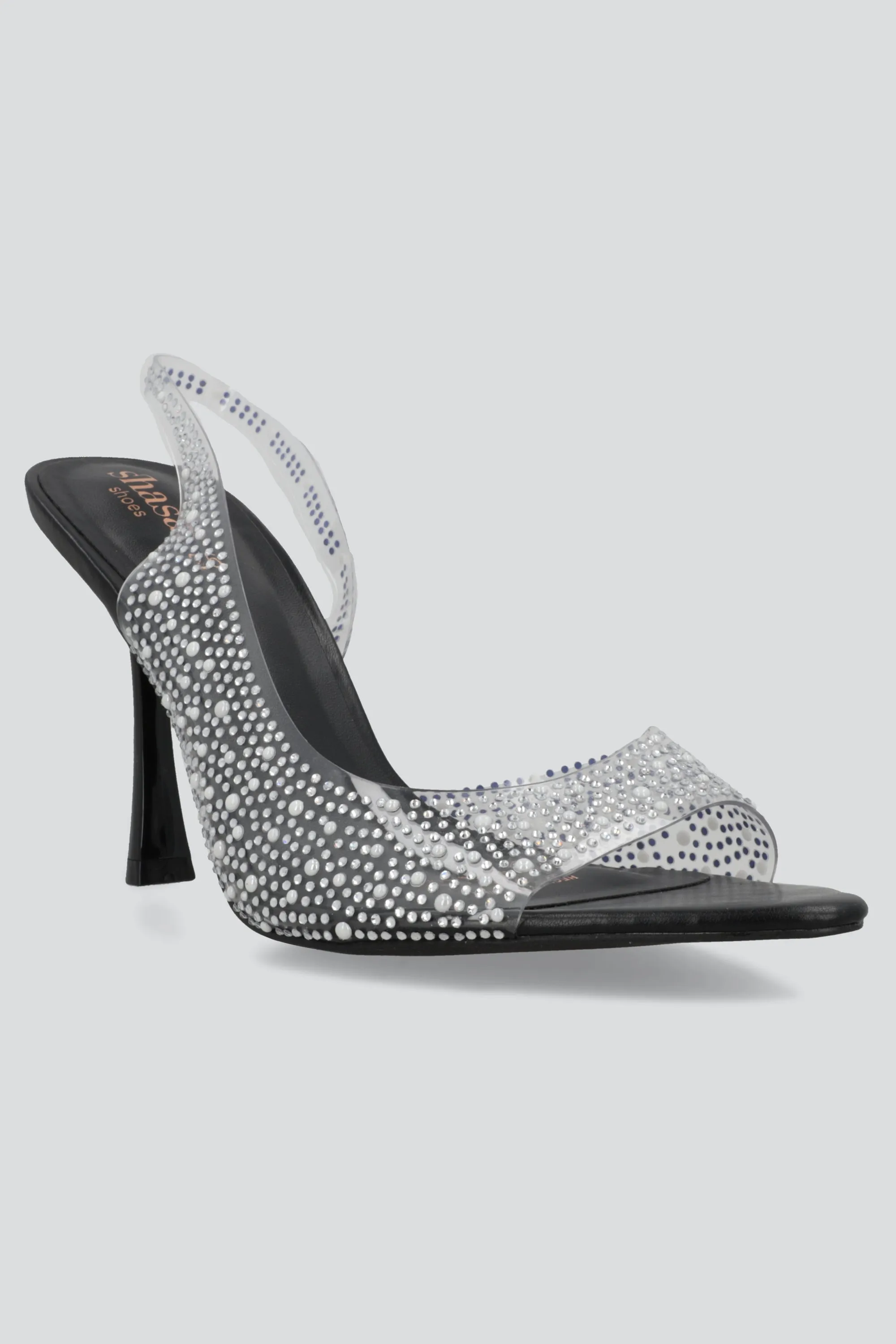 Tacon puntal peep toe transparente aplicaciones sold by Shasa product image thumbnail 4