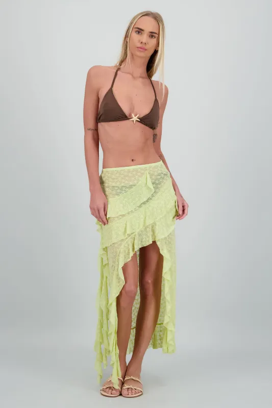 Salida olanes encaje asimentrica sold by Shasa