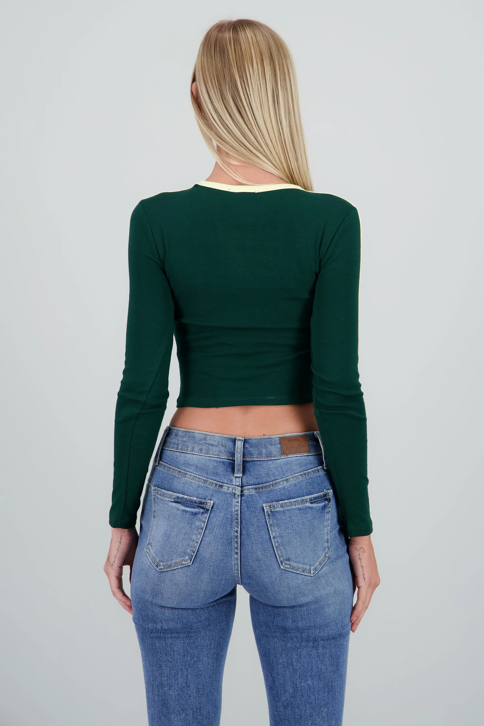 Top lineas contraste manga larga sold by Shasa product image thumbnail 4