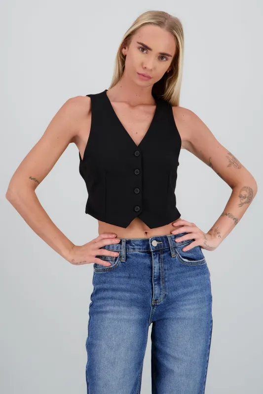 Chaleco pinzas espalda descubierta sold by Shasa