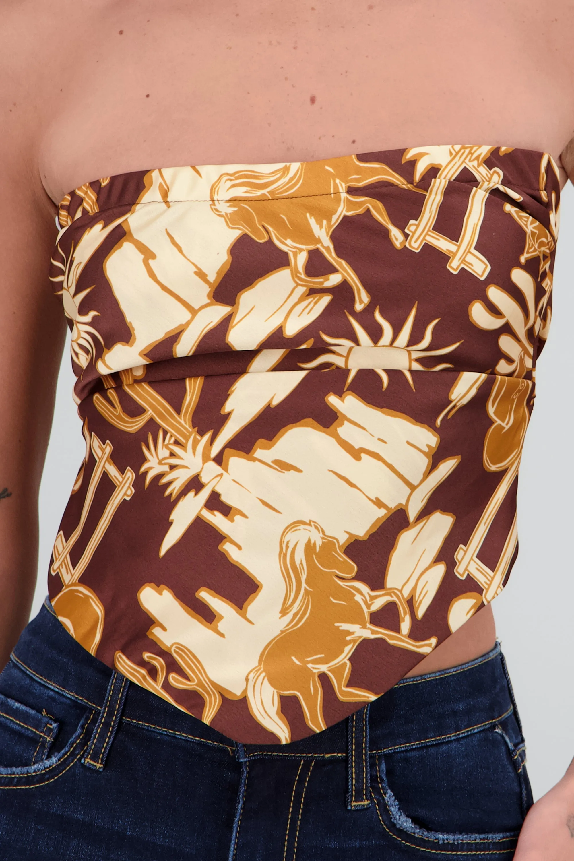 Top bandana cowboy print sold by Shasa product image thumbnail 5