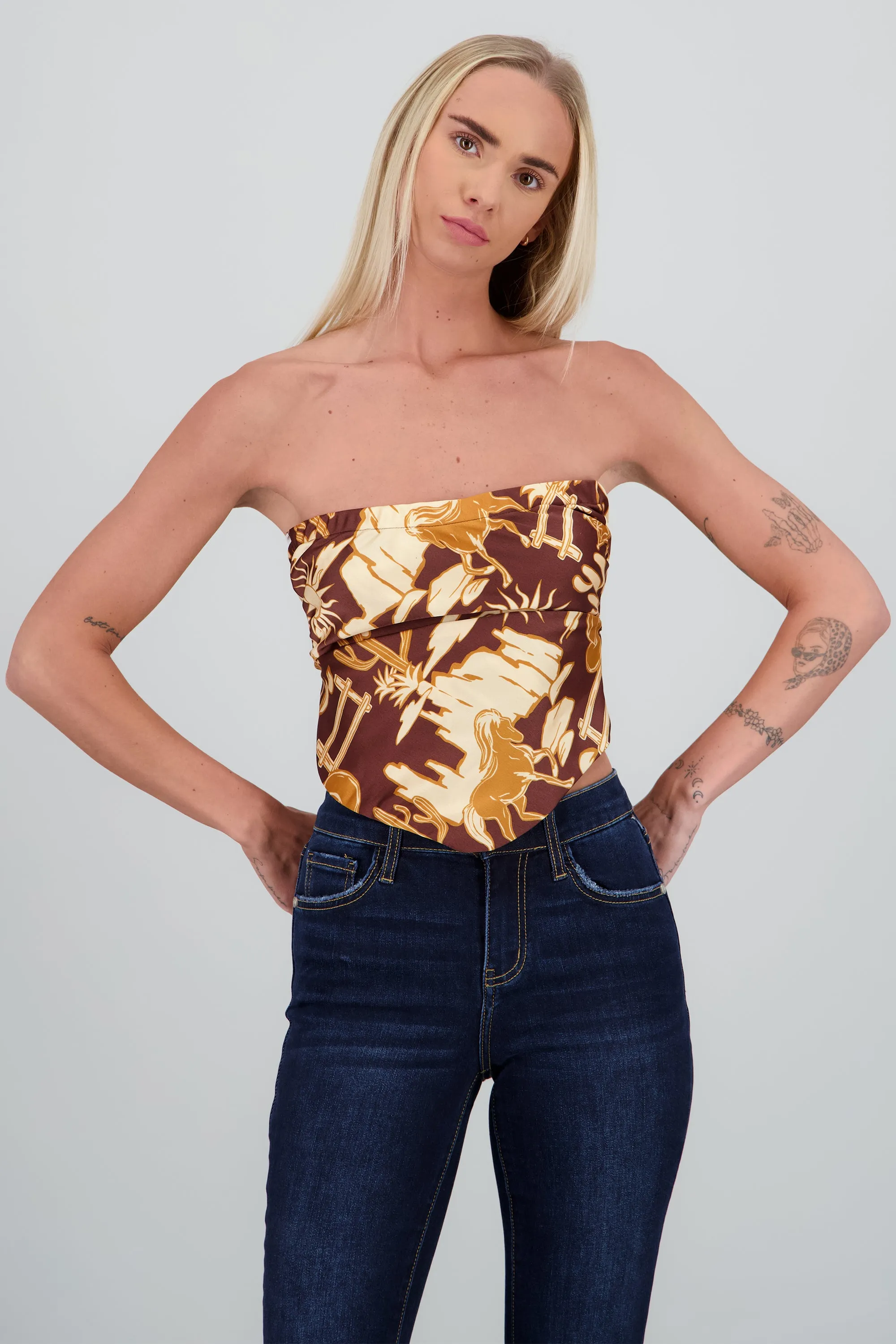 Top bandana cowboy print sold by Shasa product image thumbnail 2