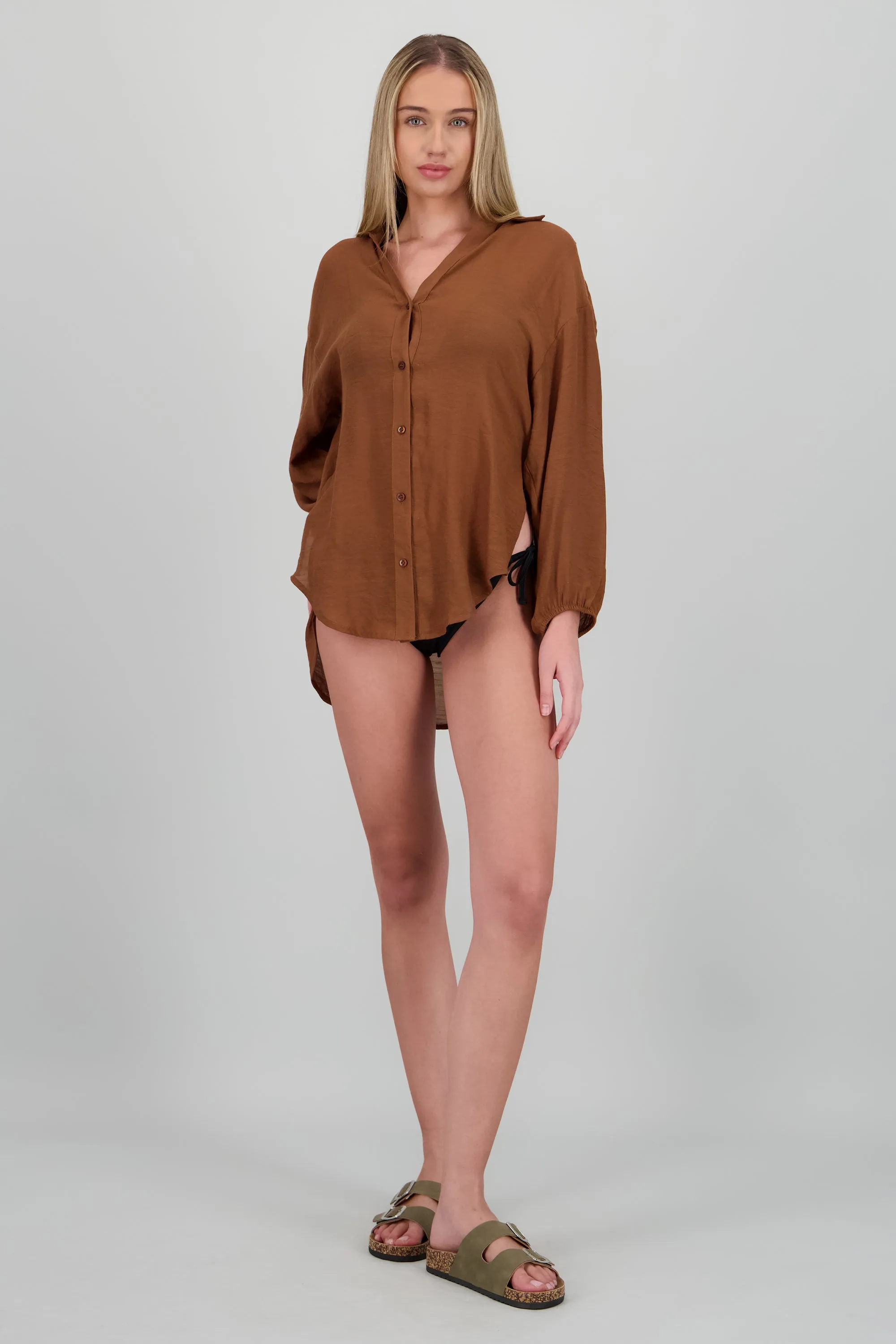 Camisa over ligera manga larga sold by Shasa product image thumbnail 2