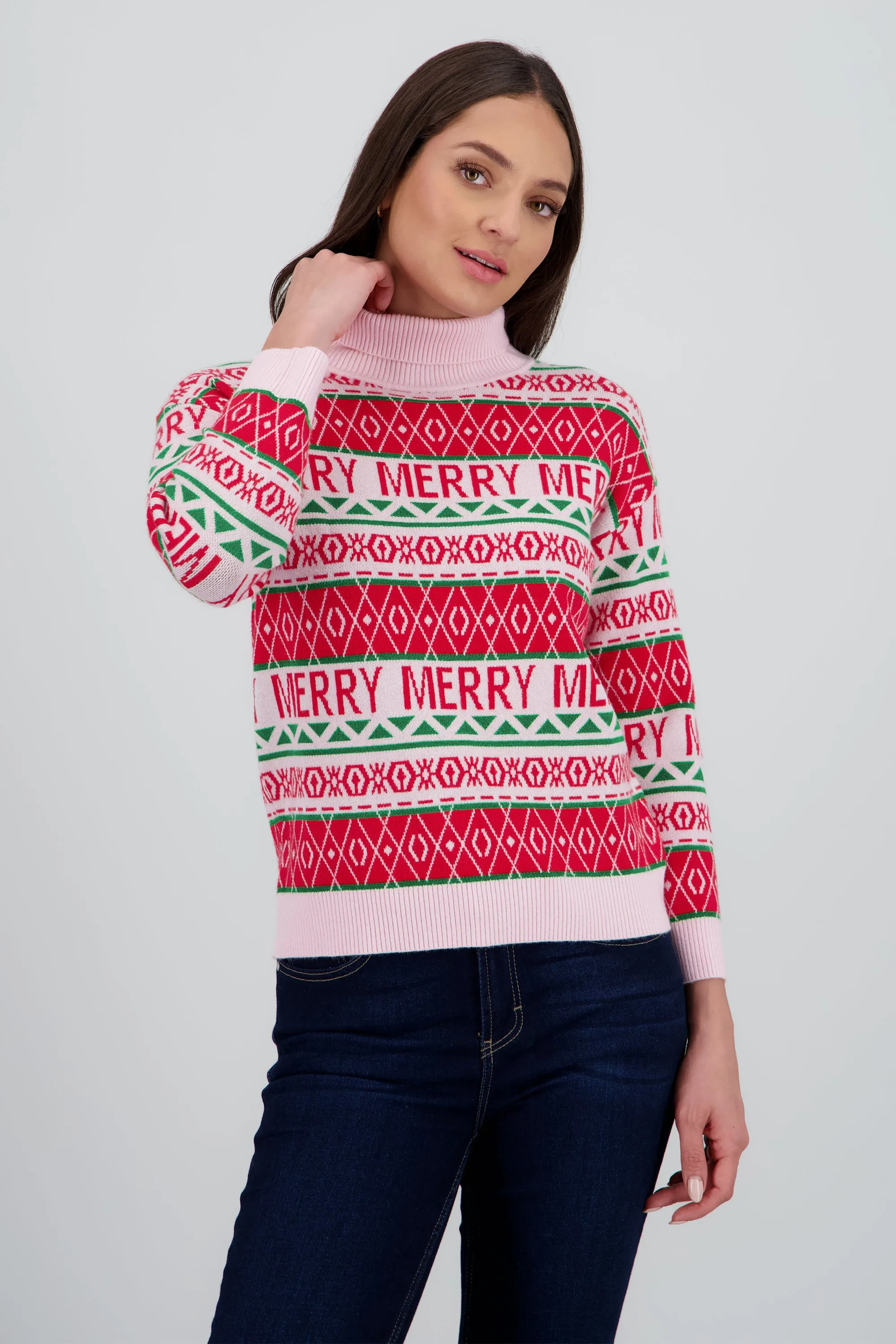 Sueter navideño cuallo alto merry merry sold by Shasa