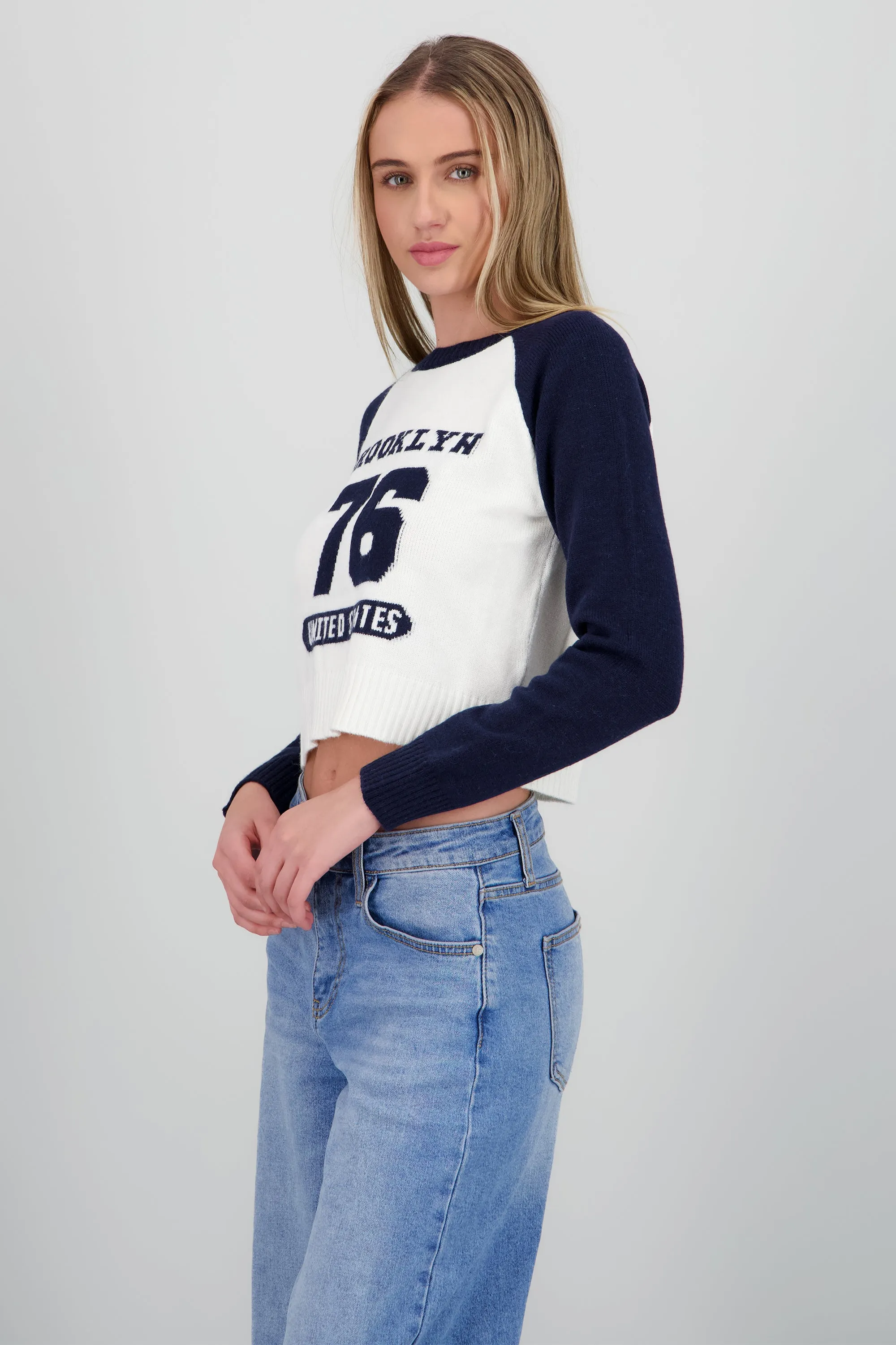 Sueter tejido color block sold by Shasa product image thumbnail 3