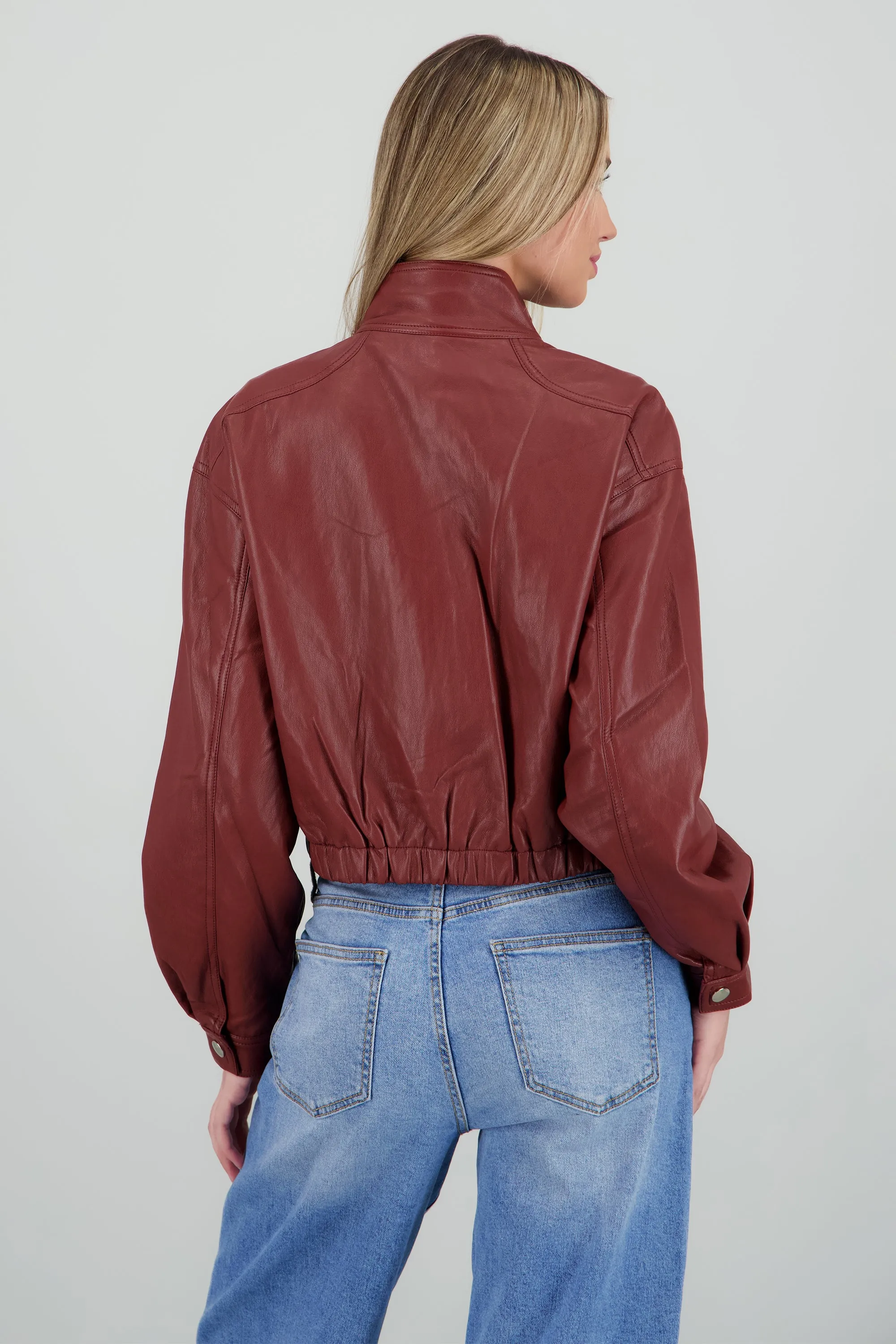 Chamarra cuello alto pu sold by Shasa product image thumbnail 4