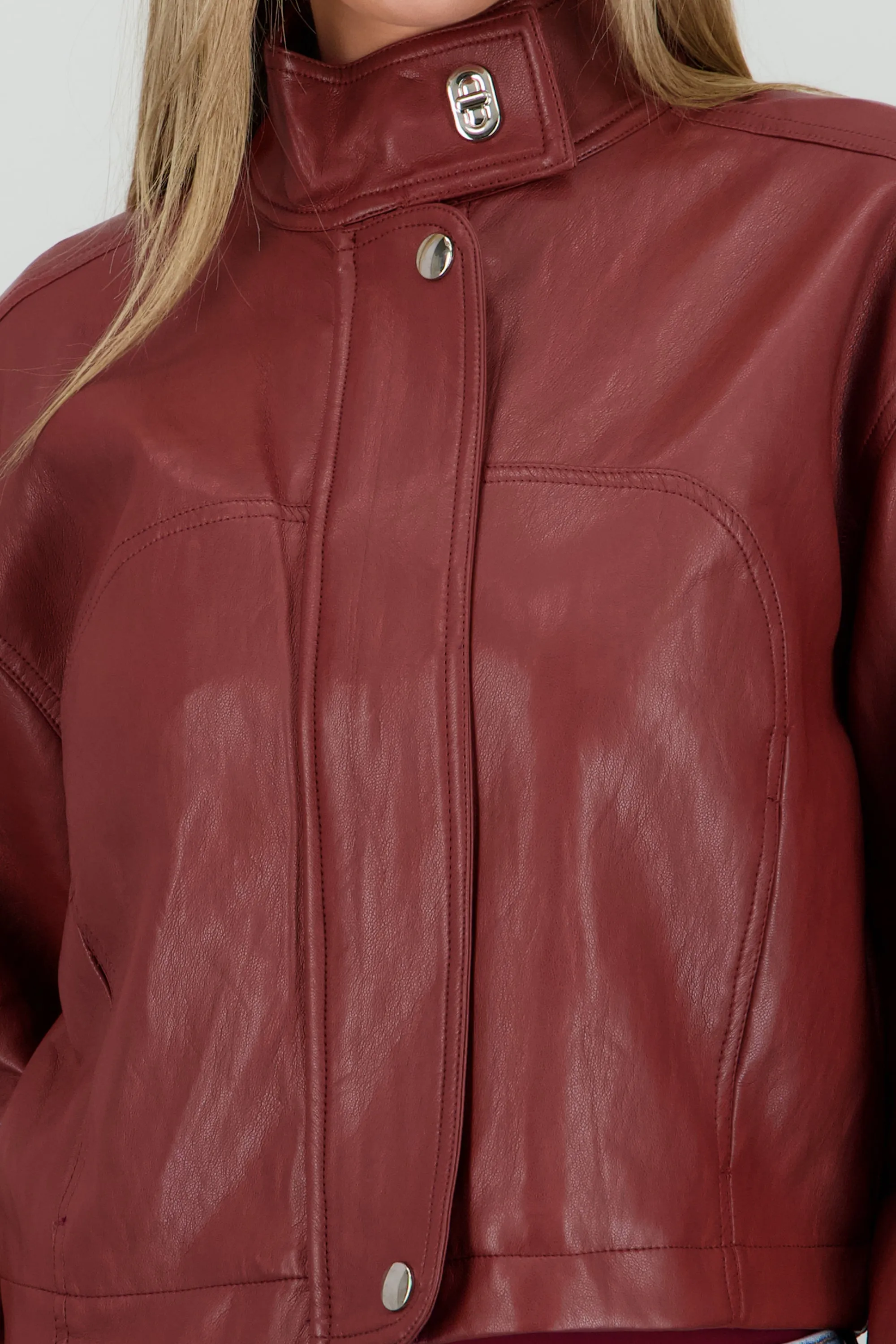 Chamarra cuello alto pu sold by Shasa product image thumbnail 5