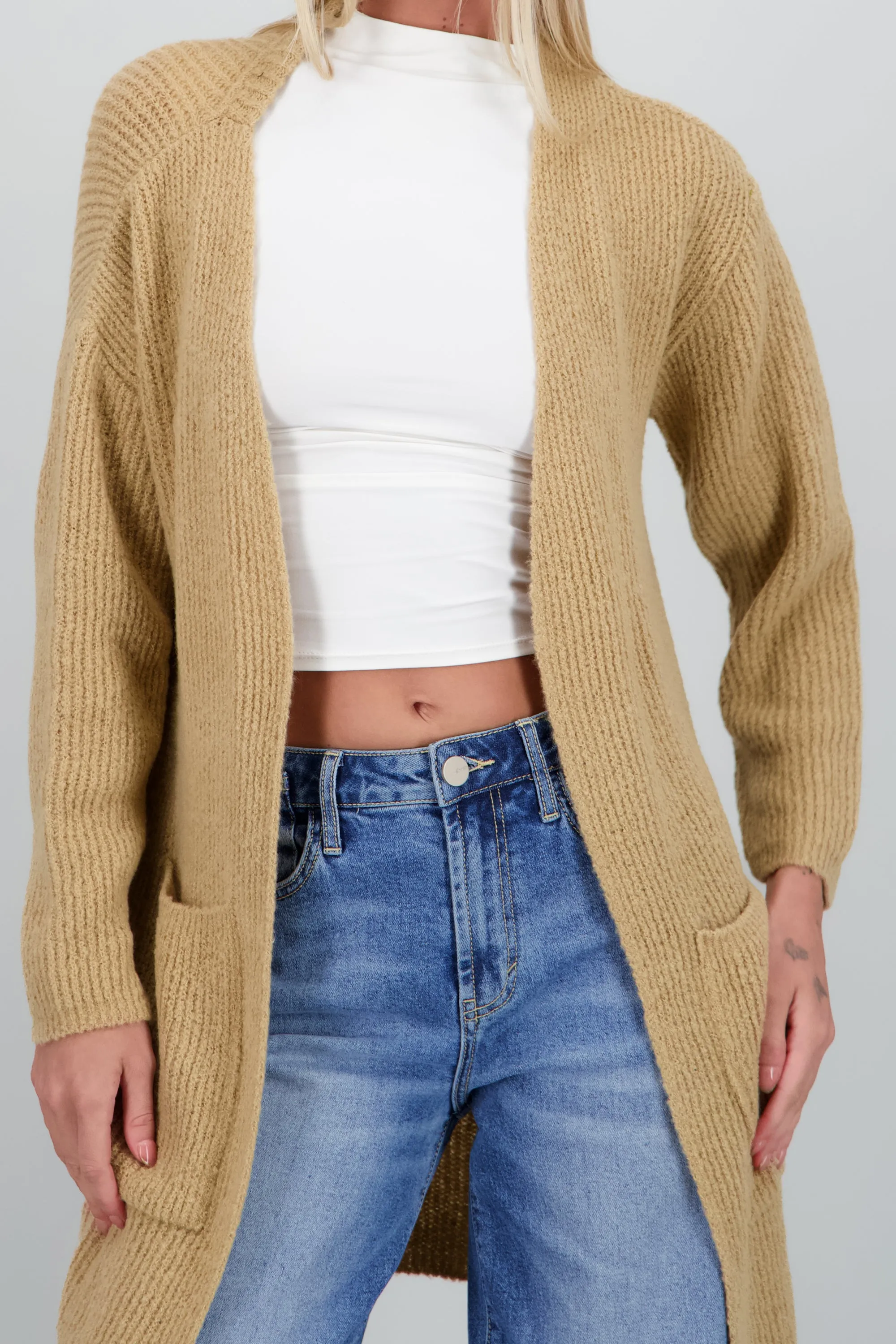 Cardigan largo detalle bolsas sold by Shasa product image thumbnail 5