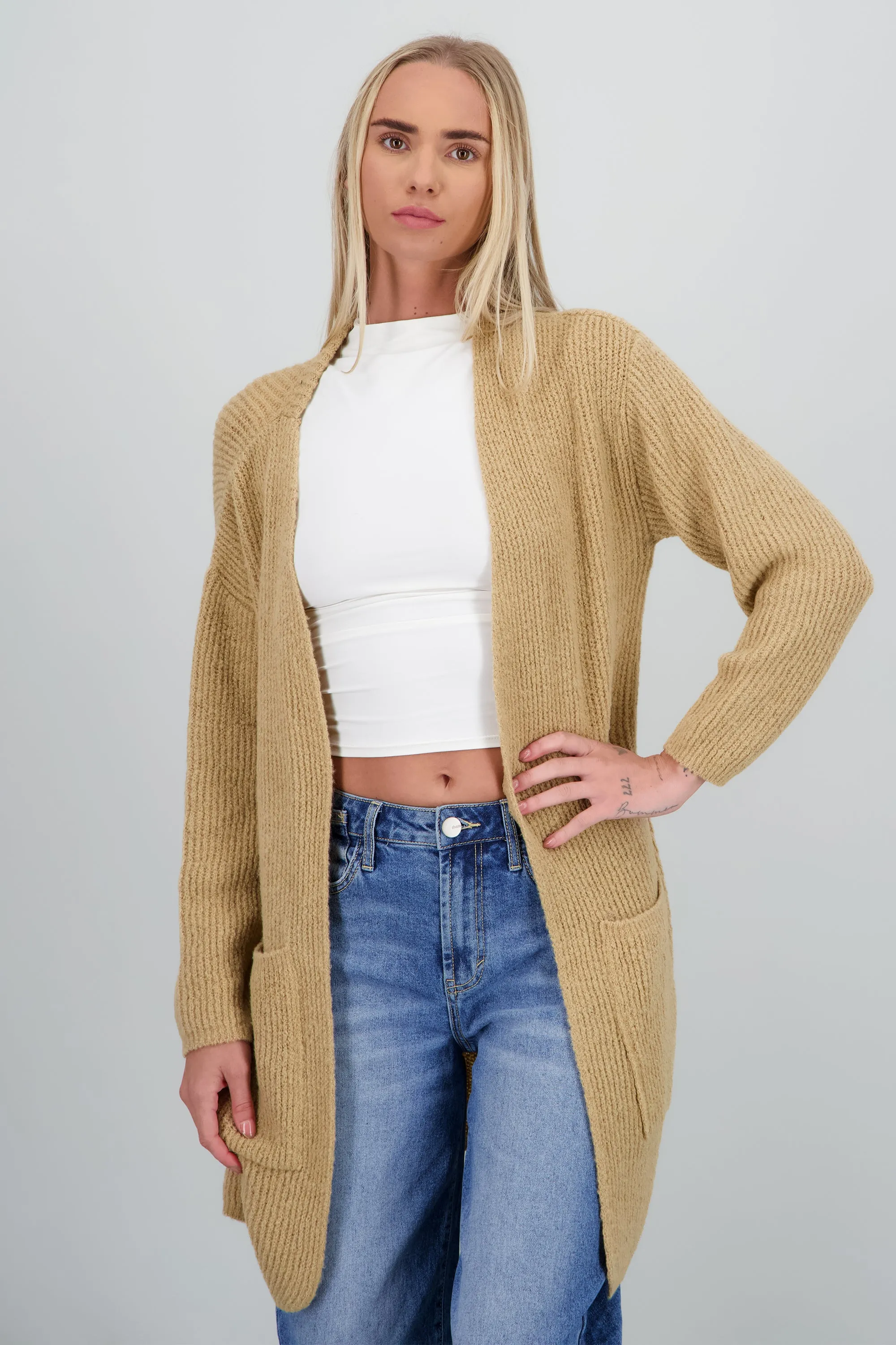 Cardigan largo detalle bolsas sold by Shasa product image thumbnail 2