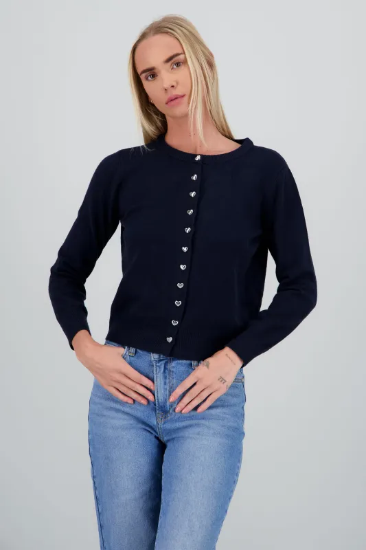 Cardigan botones corazon sold by Shasa