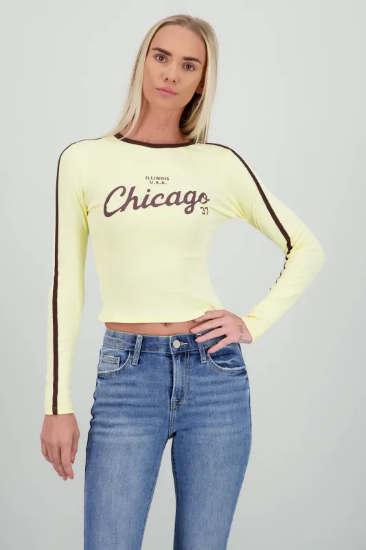 Top lineas contraste manga larga sold by Shasa