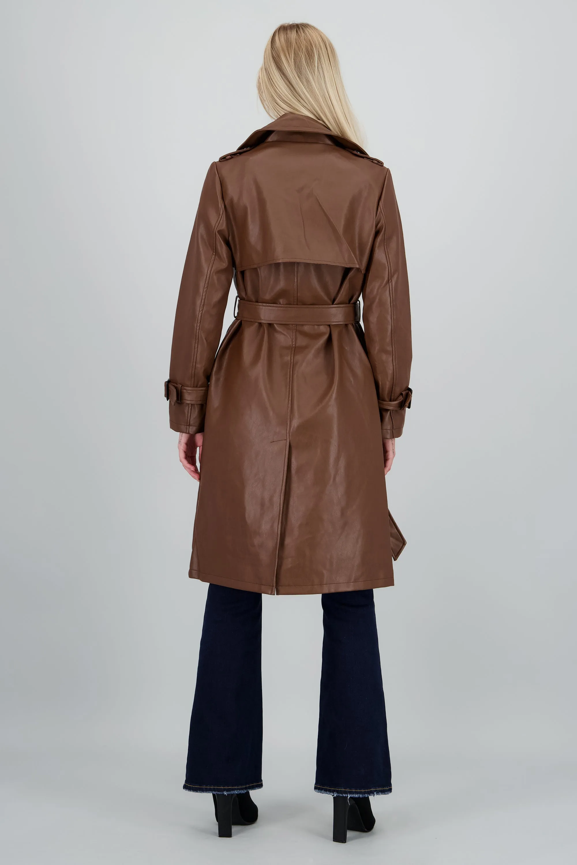 Gabardina larga pu lisa sold by Shasa product image thumbnail 4