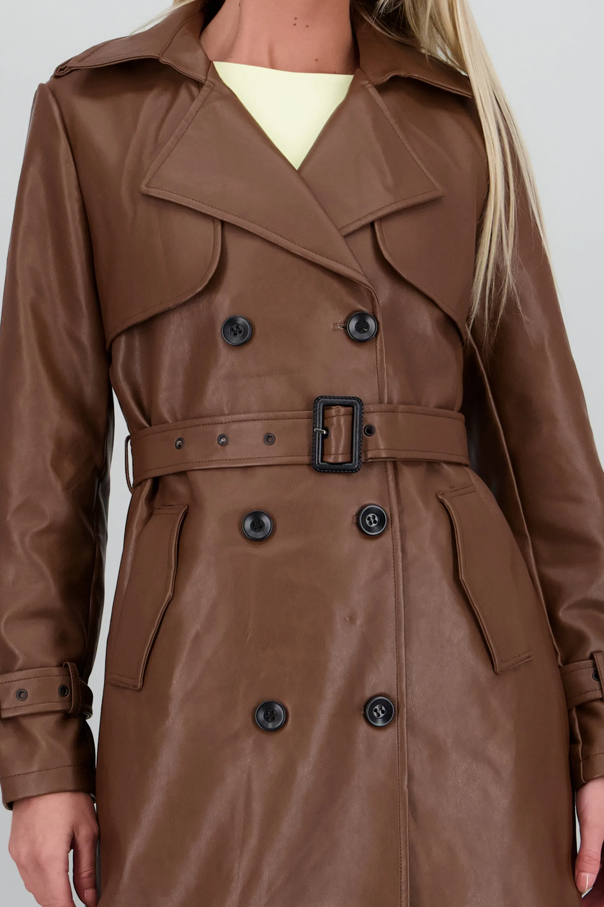 Gabardina larga pu lisa sold by Shasa product image thumbnail 5