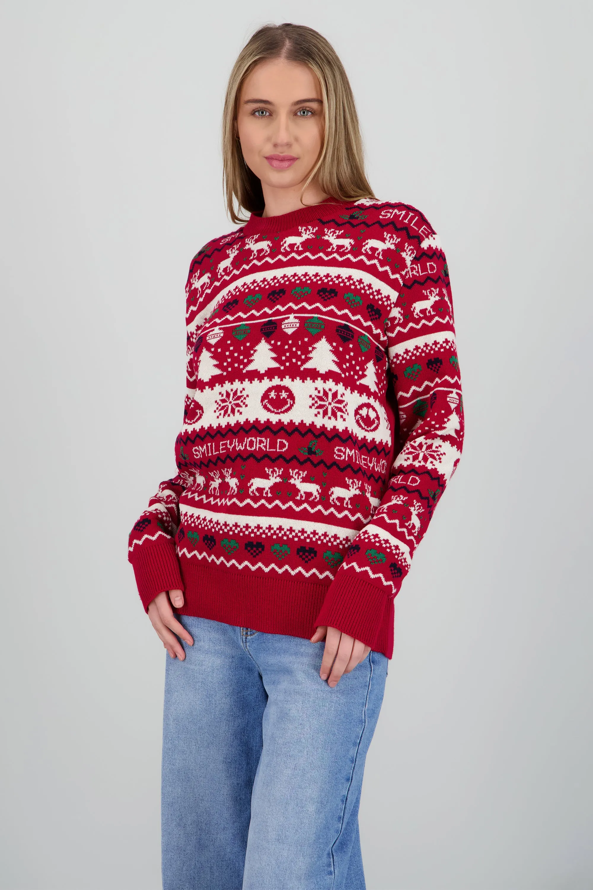 Suéter navidad happy face sold by Shasa