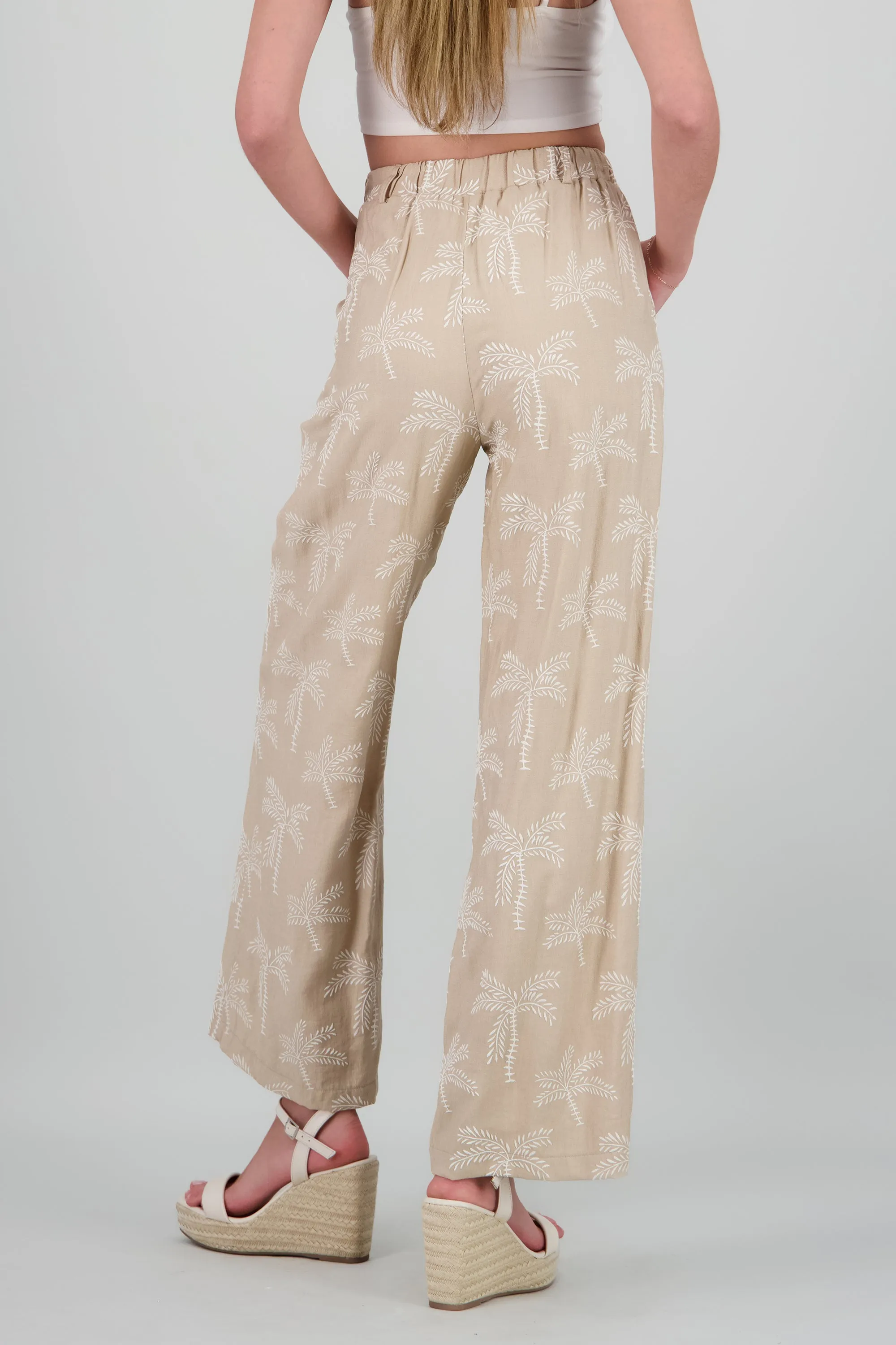 Pantalon recto estampado de palmeras sold by Shasa product image thumbnail 4