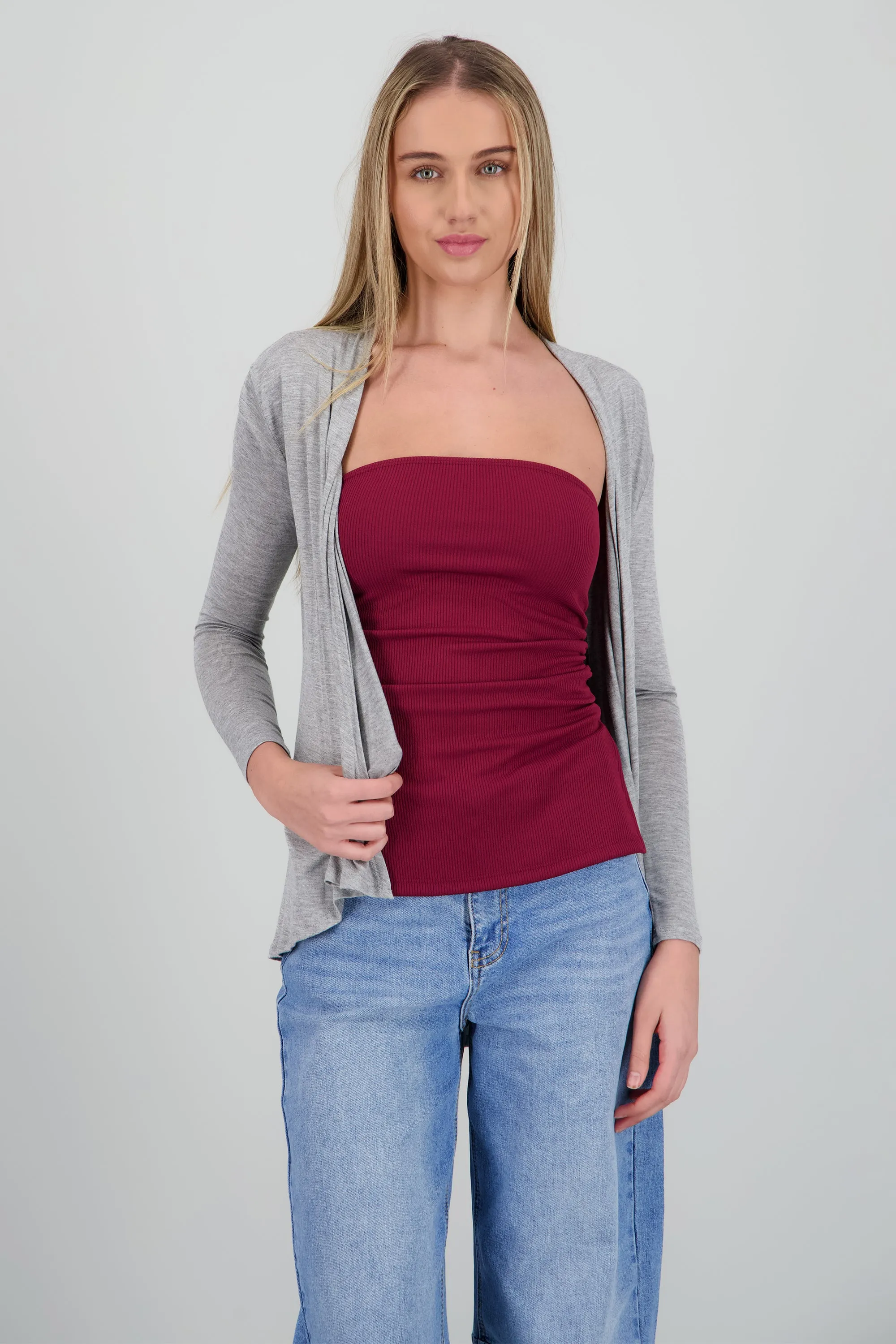 Cárdigan Corto Caída Cascada Manga Larga sold by Shasa product image thumbnail 2