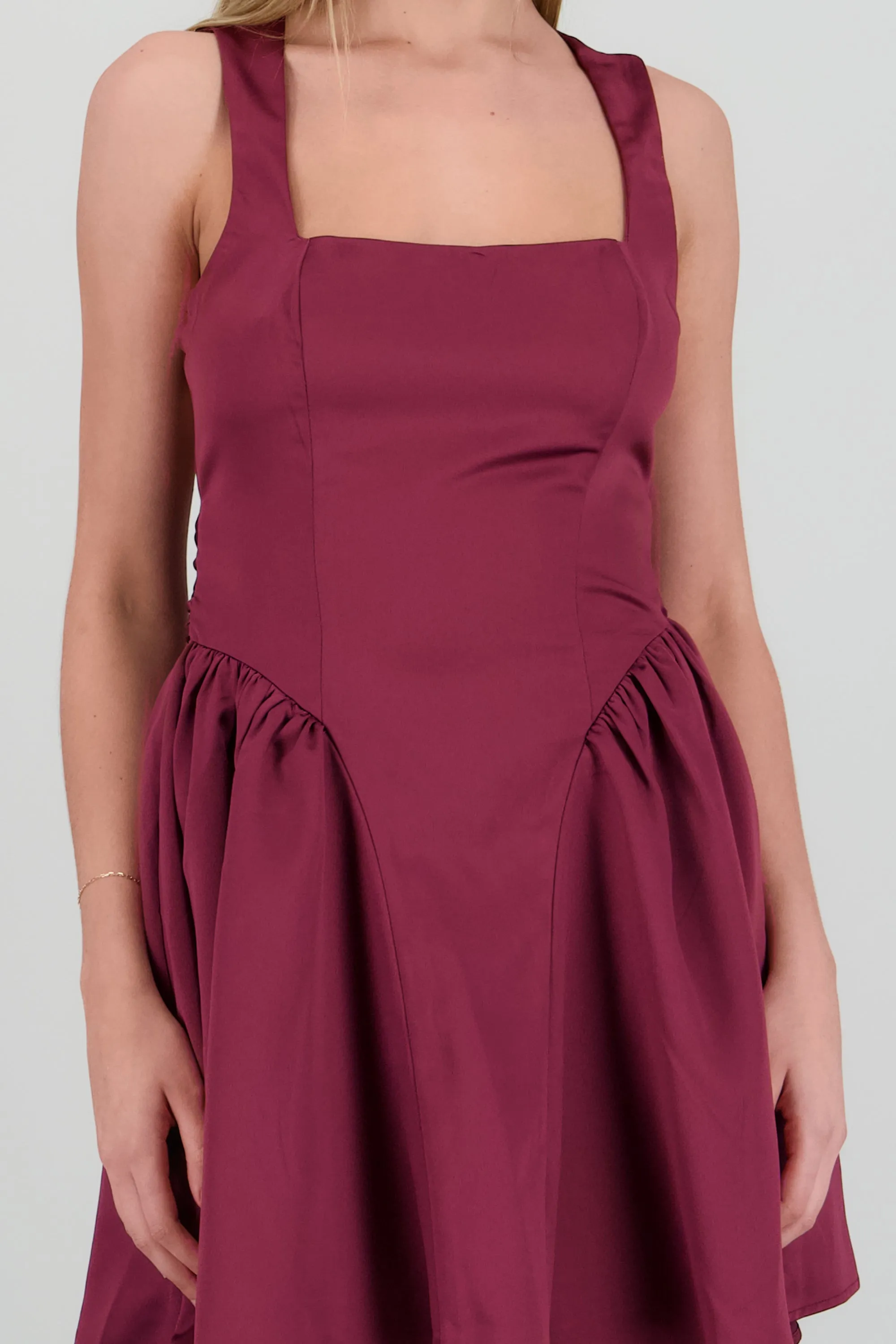 Vestido mini satin detalle espalda moño sold by Shasa product image thumbnail 5