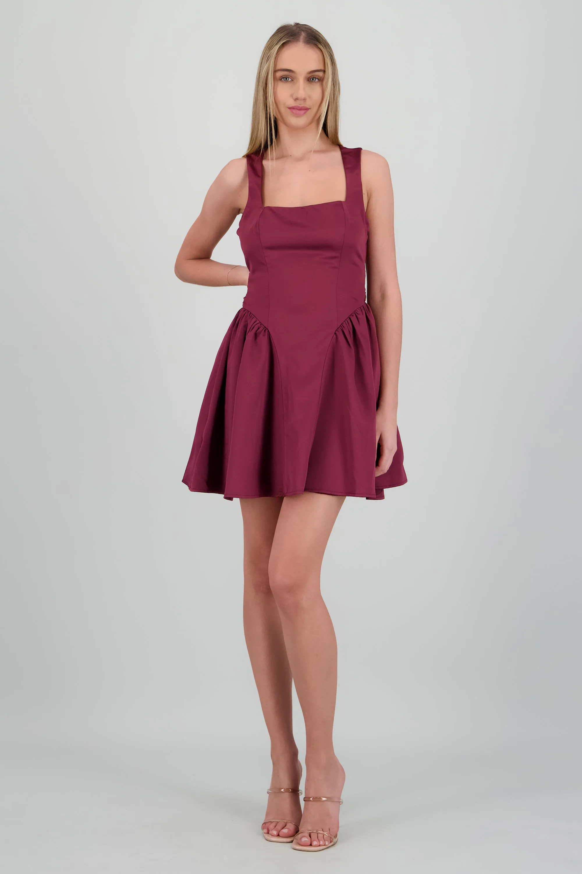 Vestido mini satin detalle espalda moño sold by Shasa product image thumbnail 2