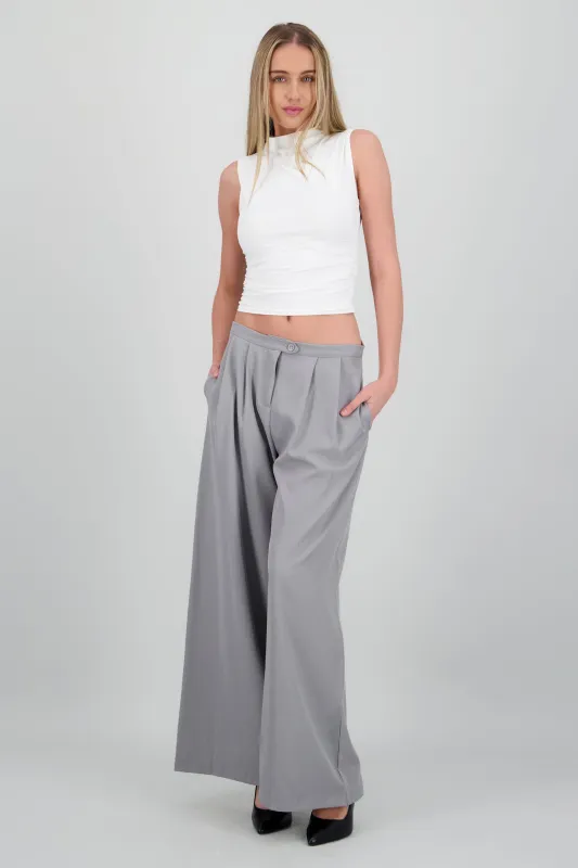 Pantalon pinzas amplio sold by Shasa