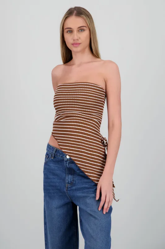 Top tubo detalle asimetrico sold by Shasa