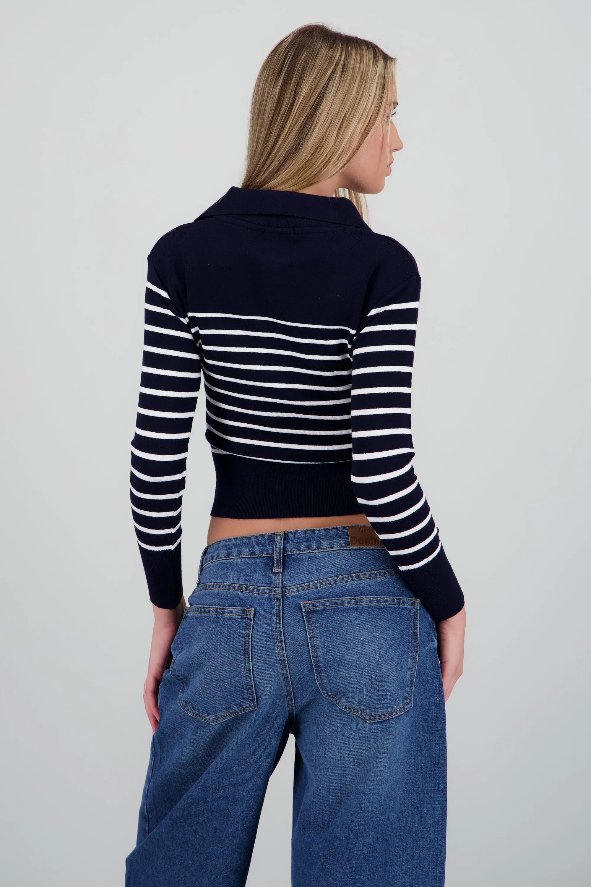 Sueter rayas cuello polo sold by Shasa product image thumbnail 4