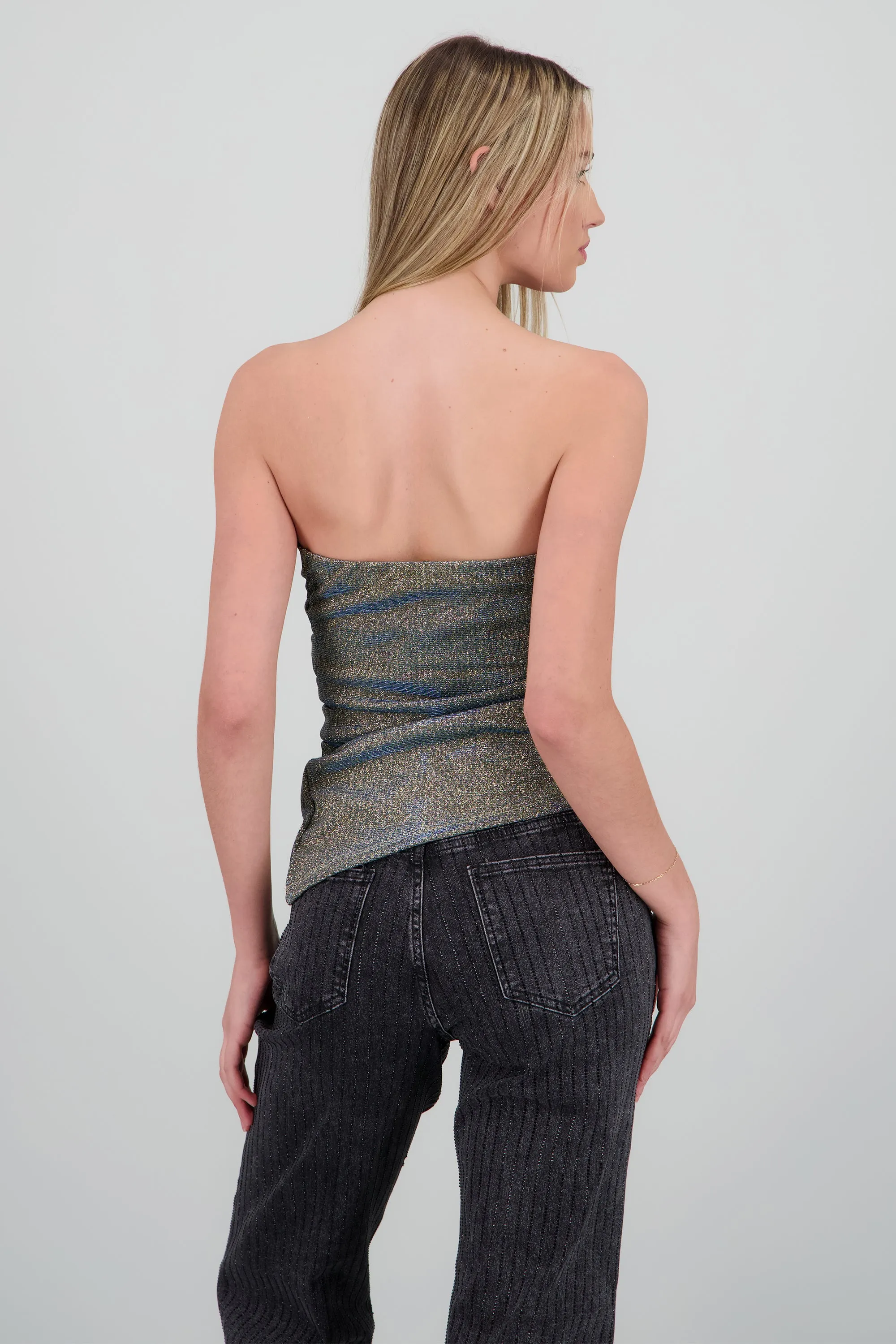 Top bandeau asimetrico brillos sold by Shasa product image thumbnail 4