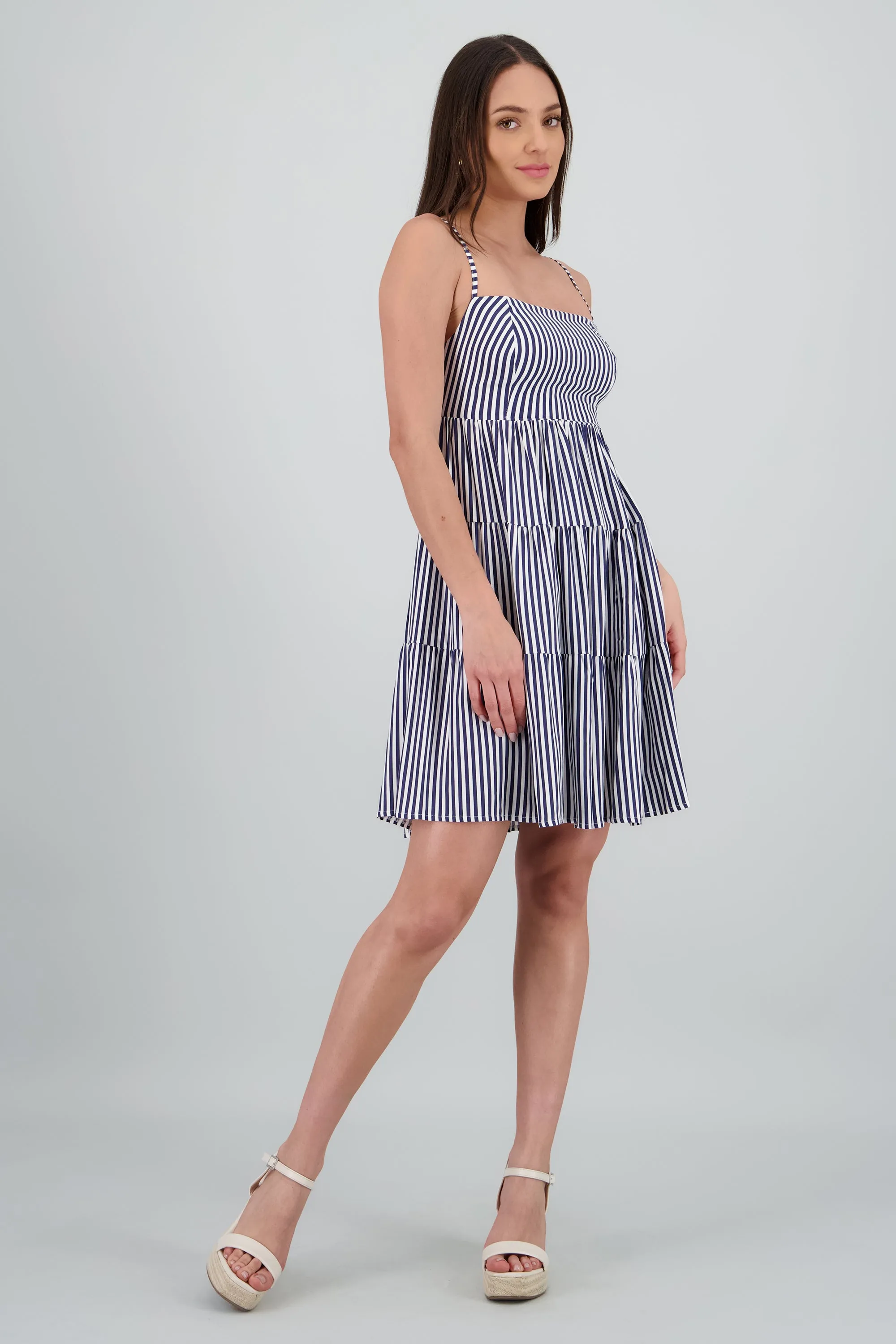 Vestido mini tirantes rayas sold by Shasa