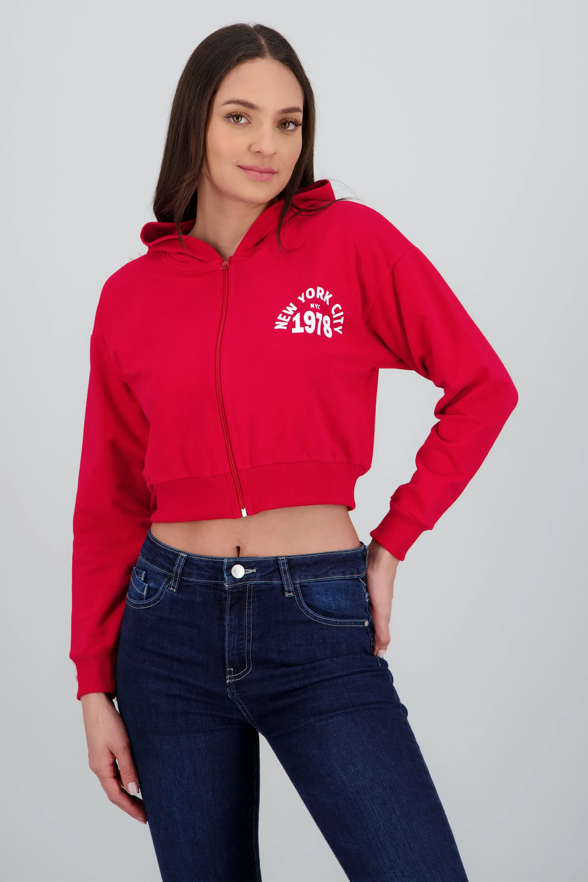 Sudadera crop cierre new york sold by Shasa product image thumbnail 2