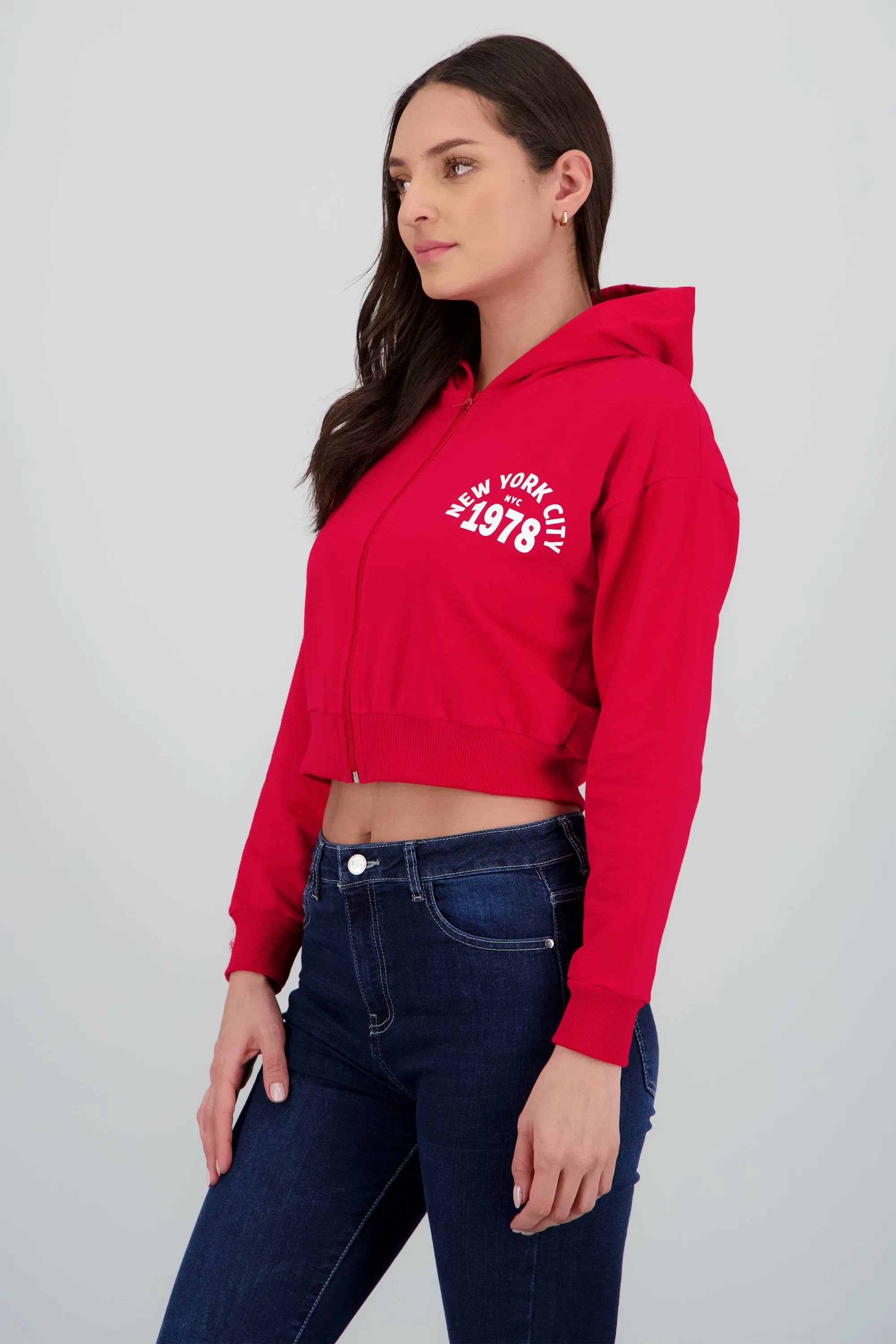 Sudadera crop cierre new york sold by Shasa product image thumbnail 3