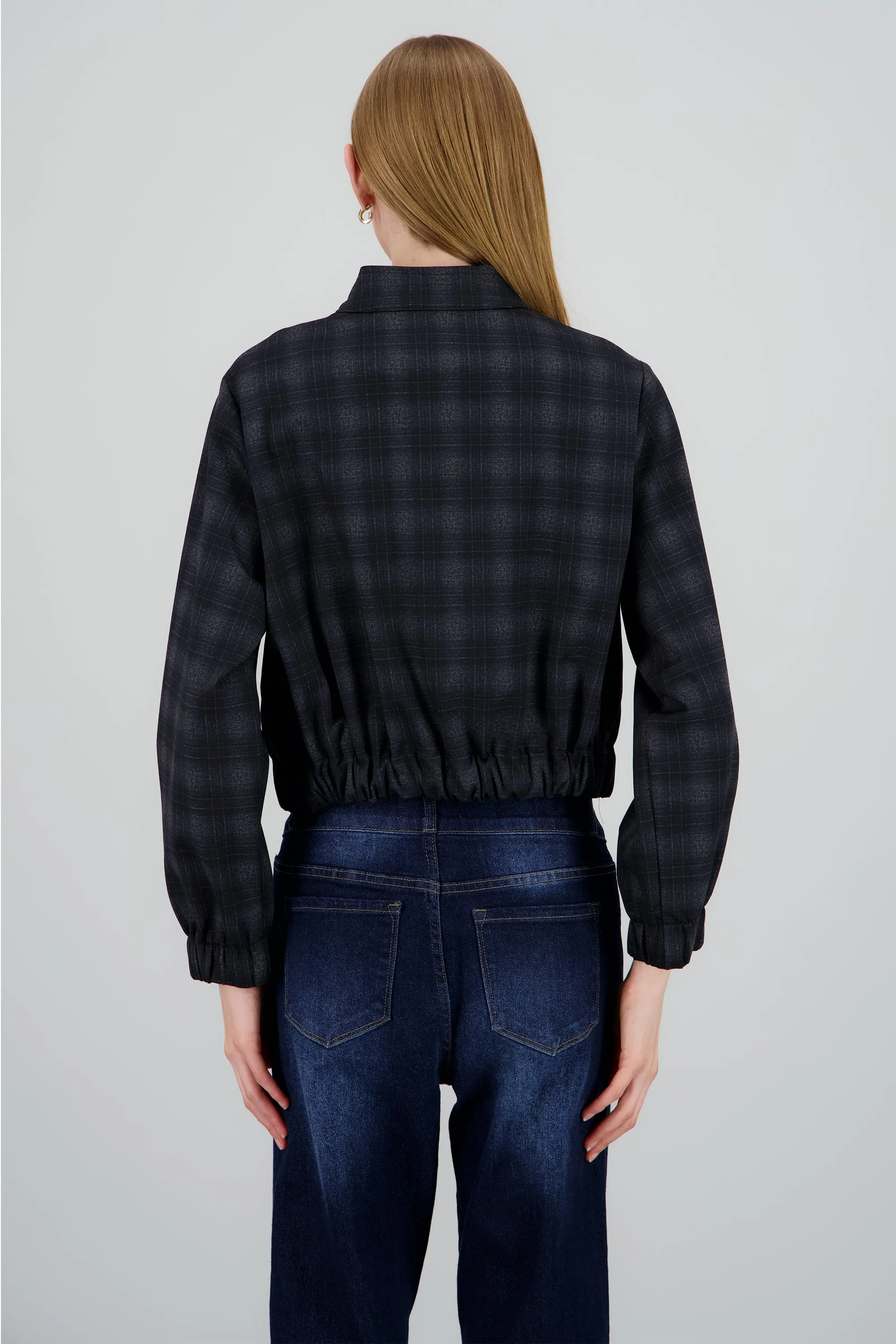 Chamarra ligera estampado cuadros sold by Shasa product image thumbnail 4