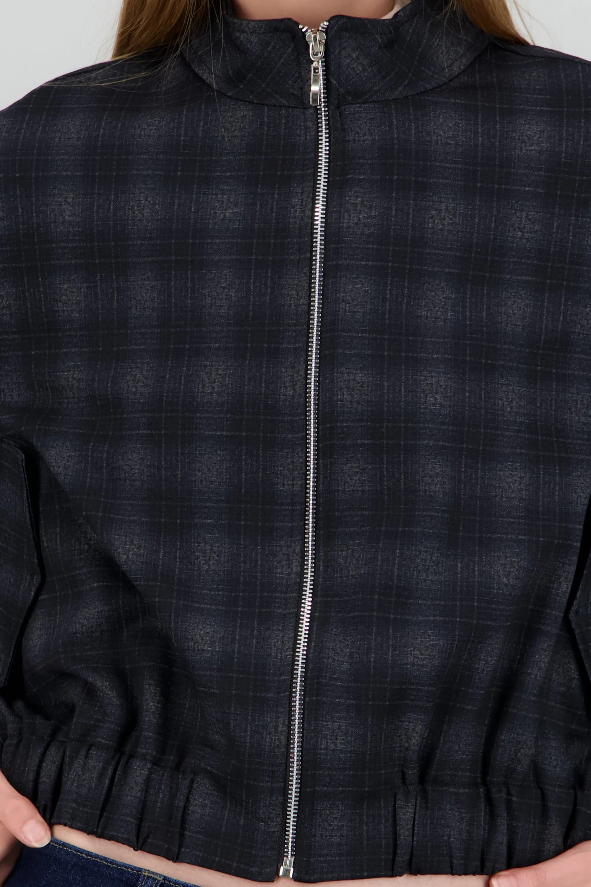 Chamarra ligera estampado cuadros sold by Shasa product image thumbnail 5