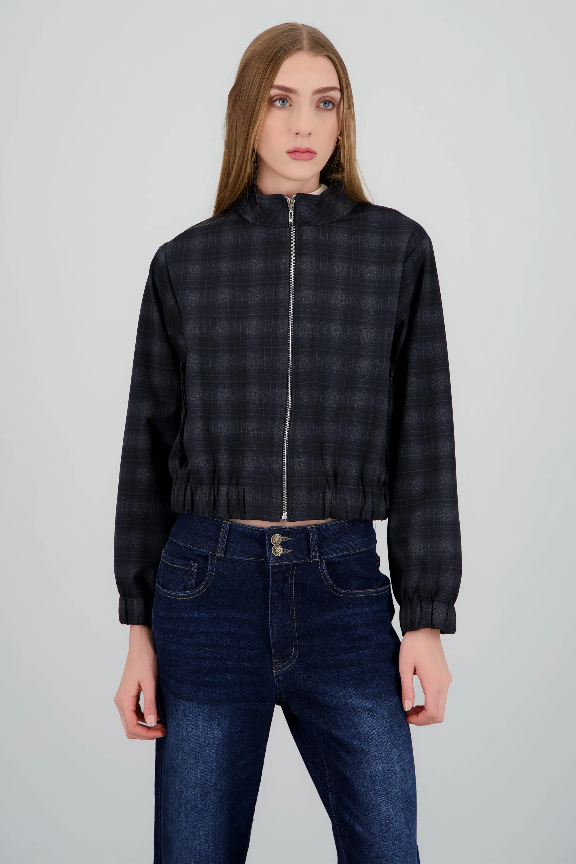 Chamarra ligera estampado cuadros sold by Shasa product image thumbnail 2