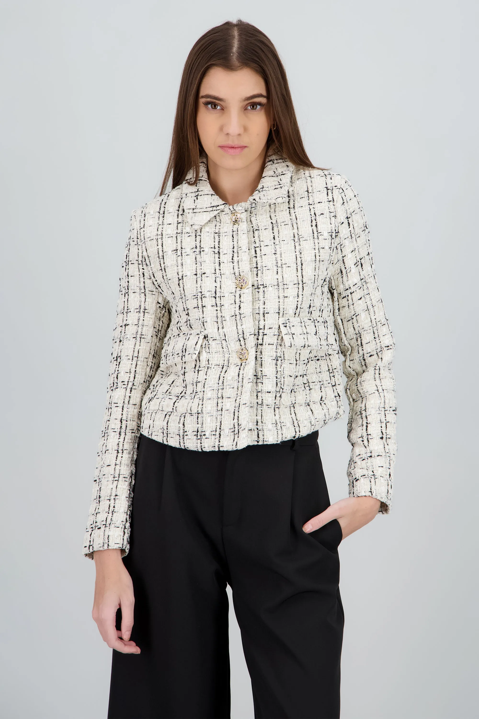 Saco de tweed sold by Shasa