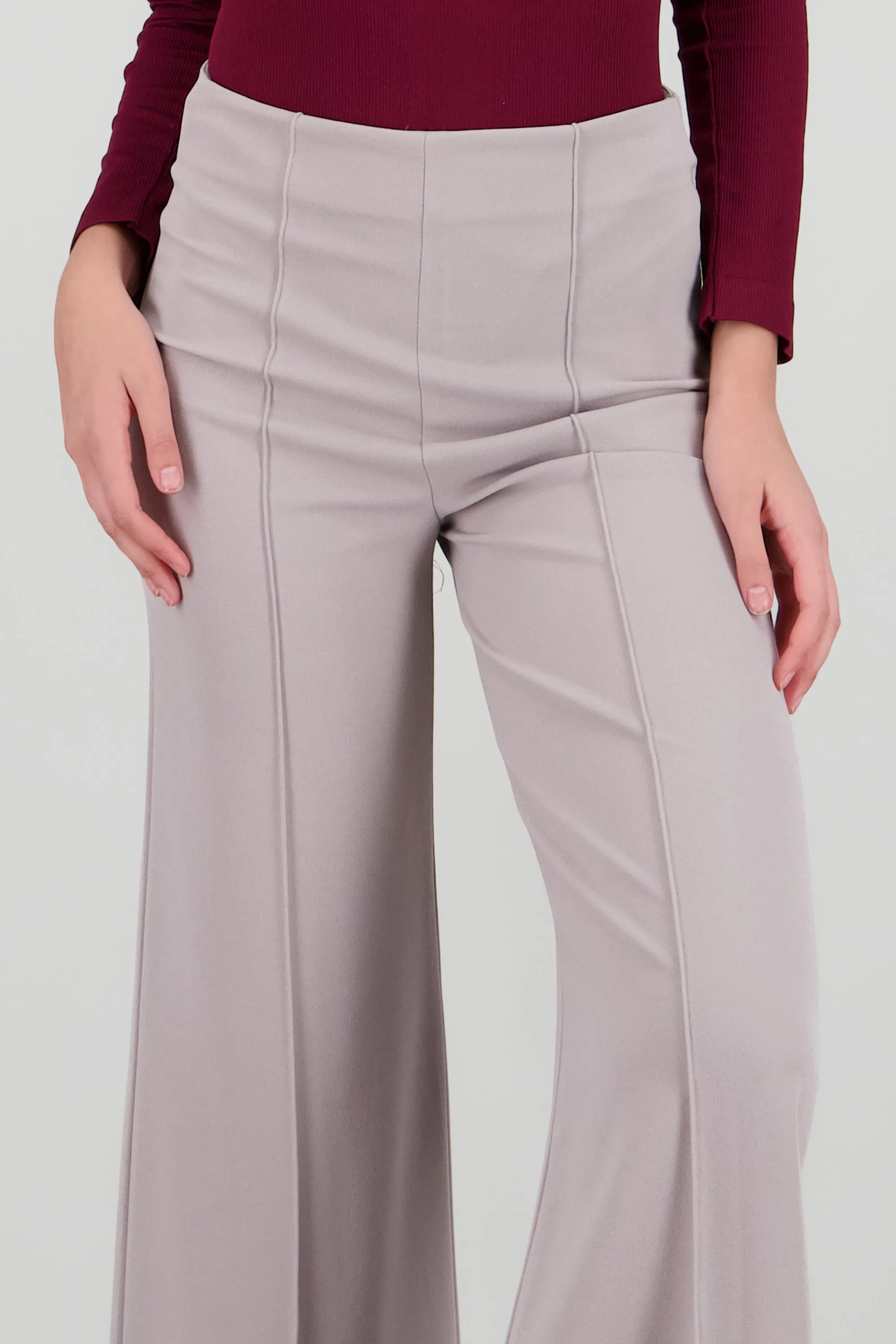 Pantalón Wide Leg Cintura Alta Costuras sold by Shasa product image thumbnail 5