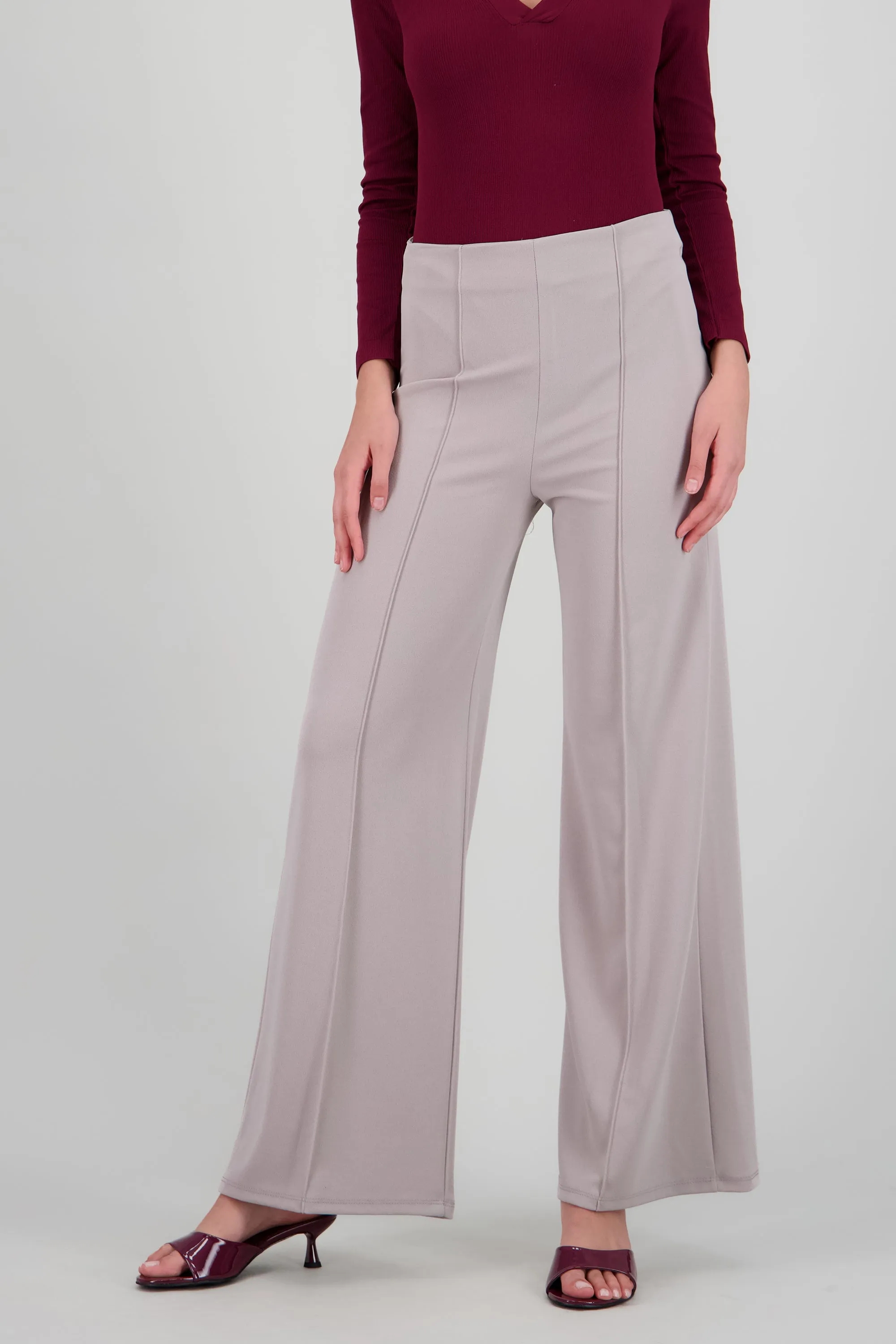 Pantalón Wide Leg Cintura Alta Costuras sold by Shasa product image thumbnail 2