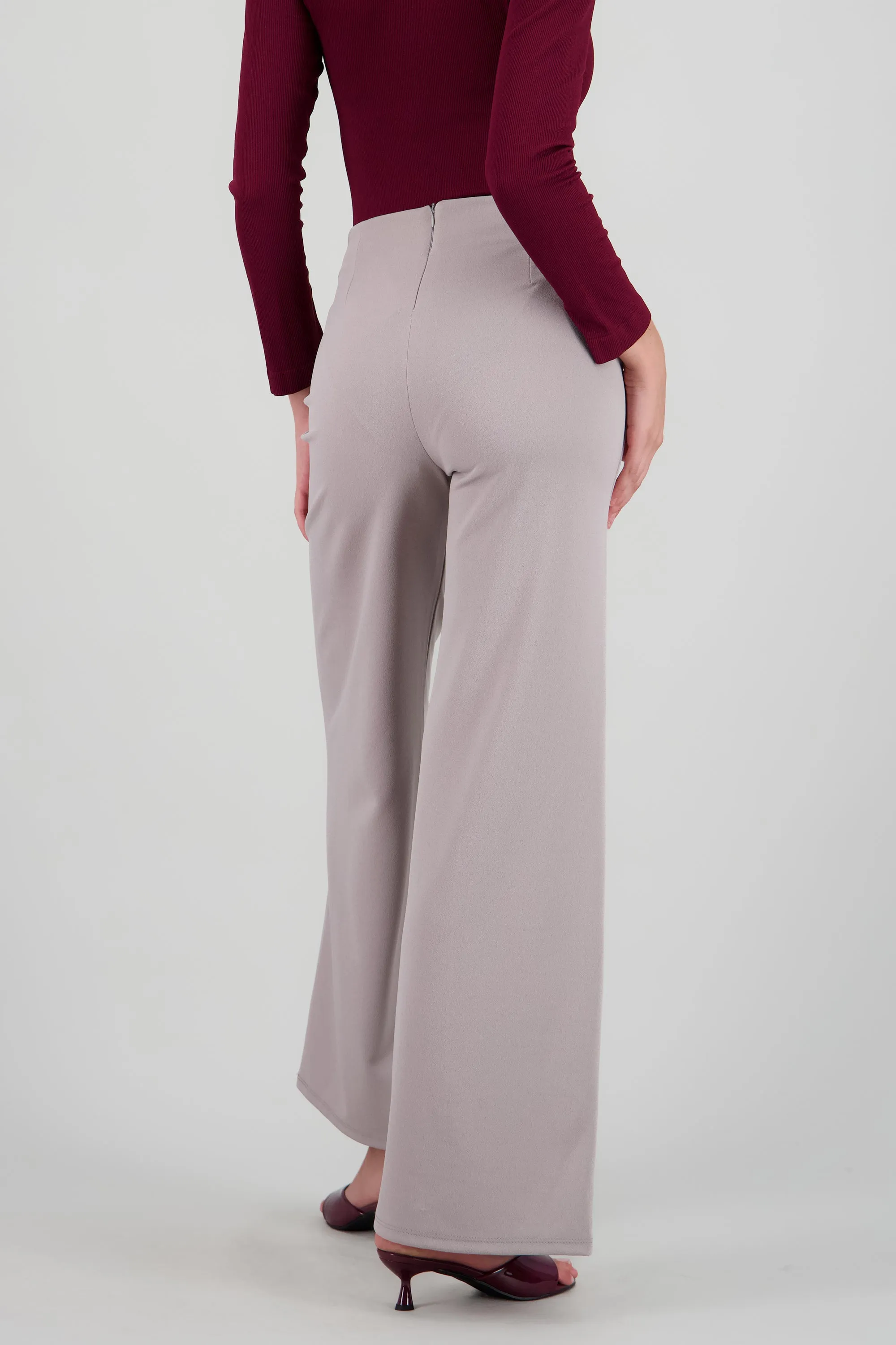 Pantalón Wide Leg Cintura Alta Costuras sold by Shasa product image thumbnail 4