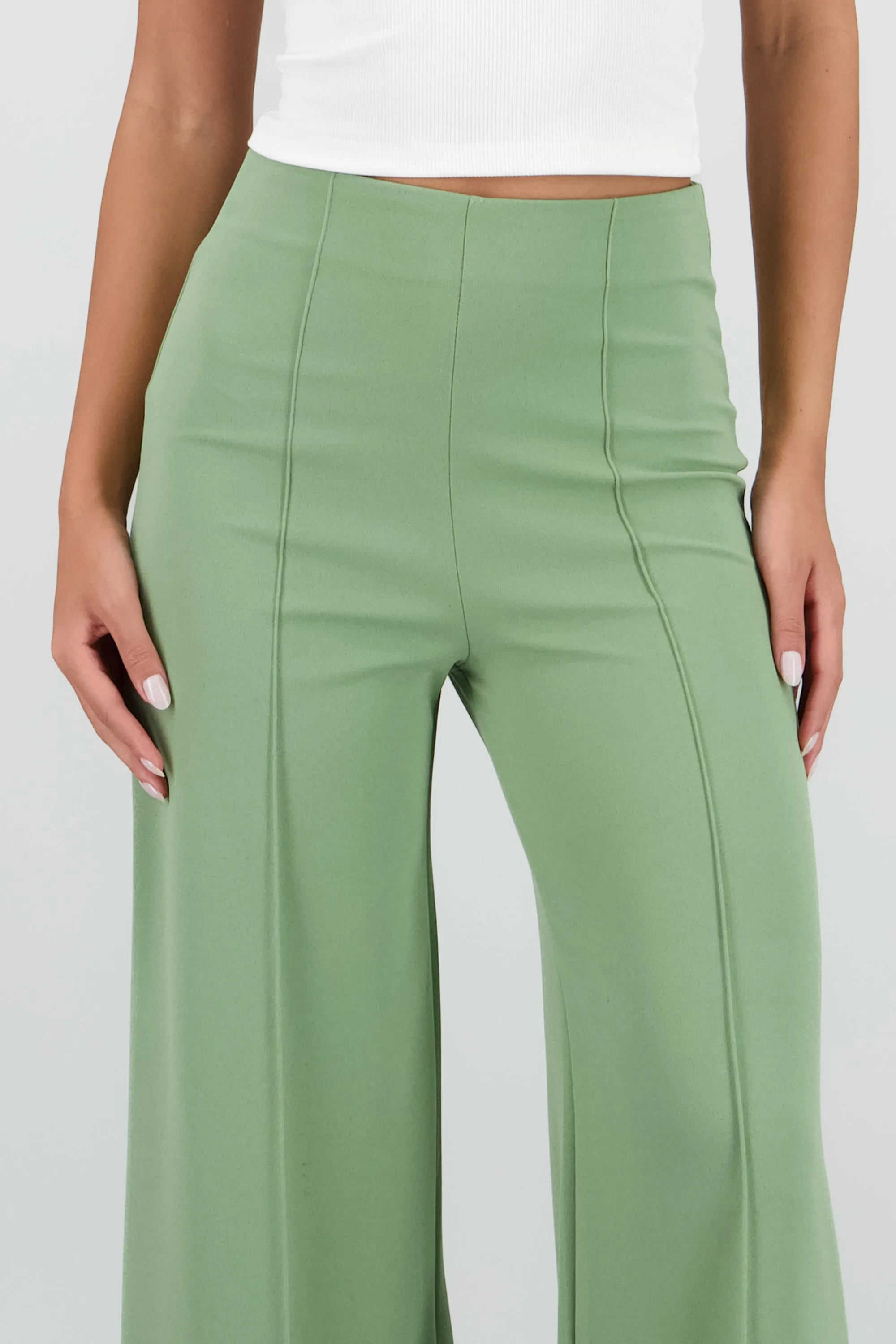 Pantalón Wide Leg Cintura Alta Costuras sold by Shasa product image thumbnail 5