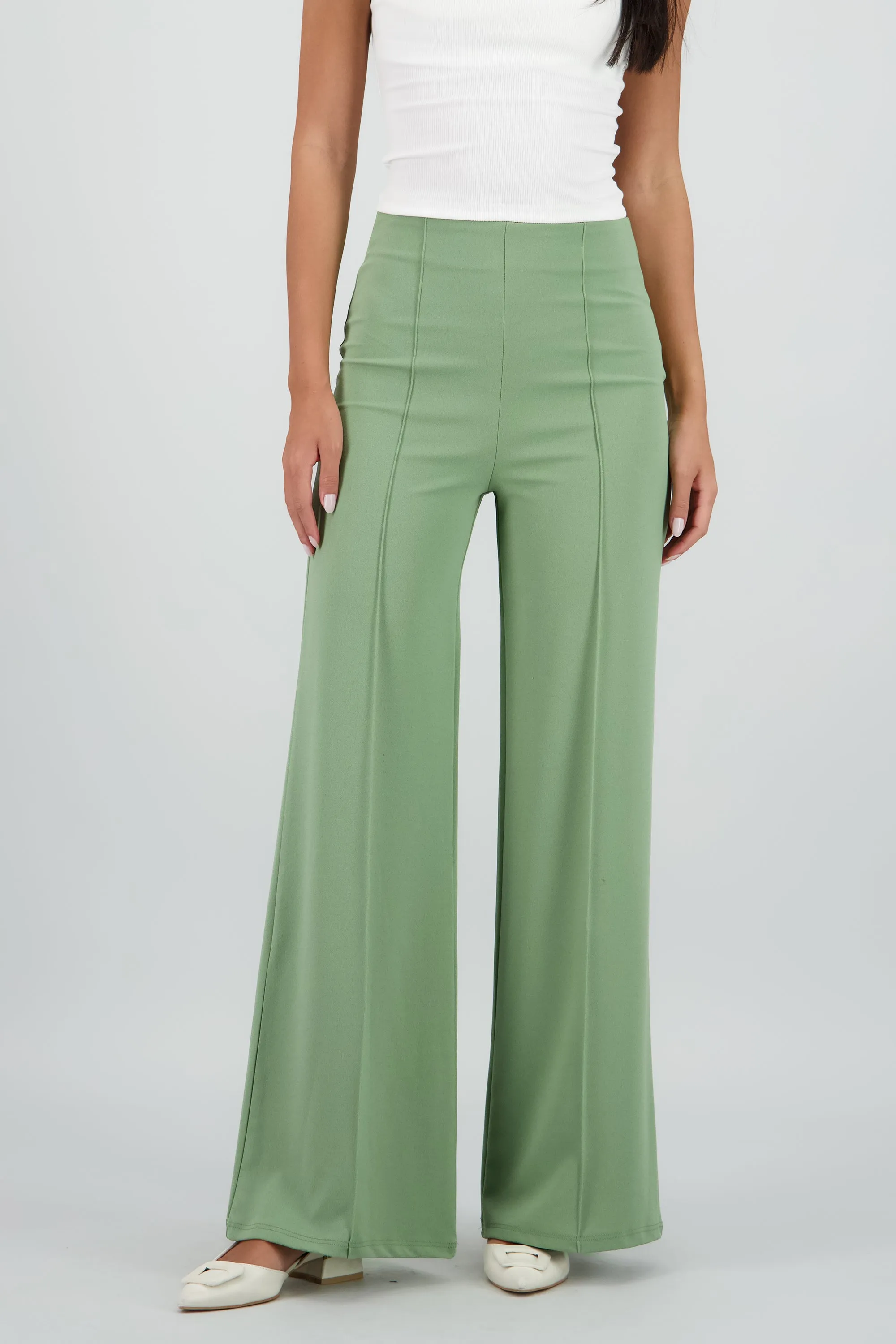 Pantalón Wide Leg Cintura Alta Costuras sold by Shasa product image thumbnail 2