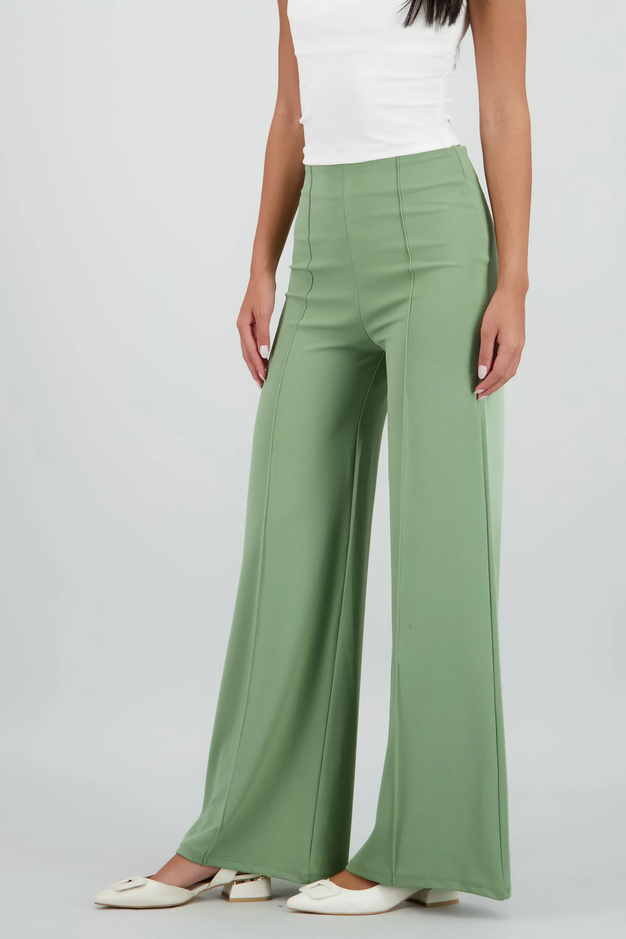 Pantalón Wide Leg Cintura Alta Costuras sold by Shasa product image thumbnail 3