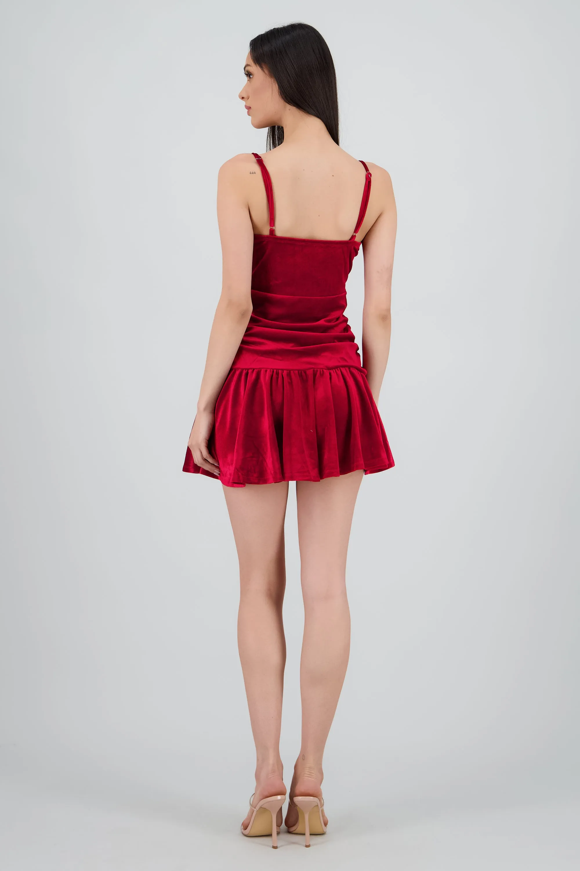 Vestido velvet detalle frunce tirantes sold by Shasa product image thumbnail 4