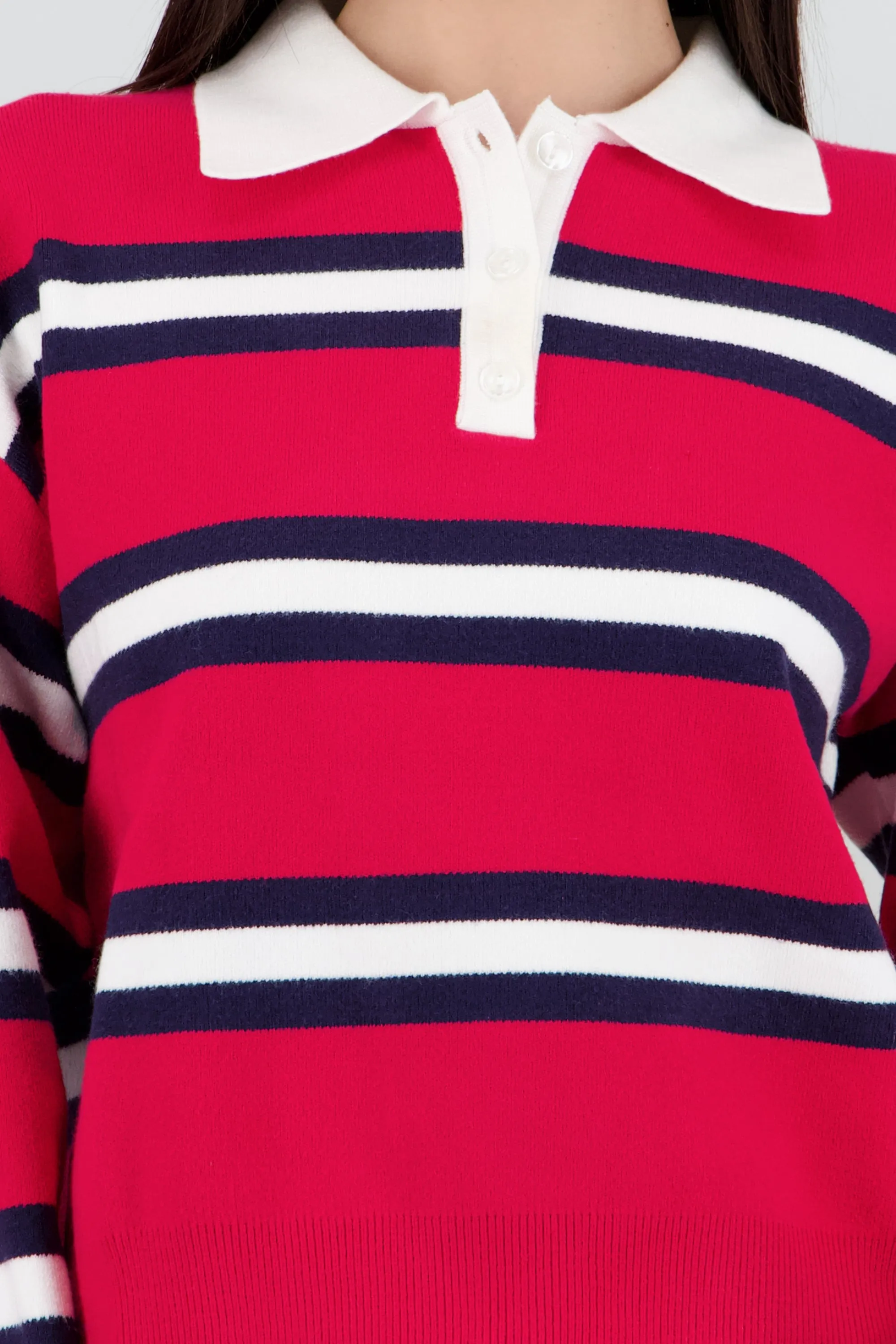 Suetere tejido rayas con cuello polo sold by Shasa product image thumbnail 5