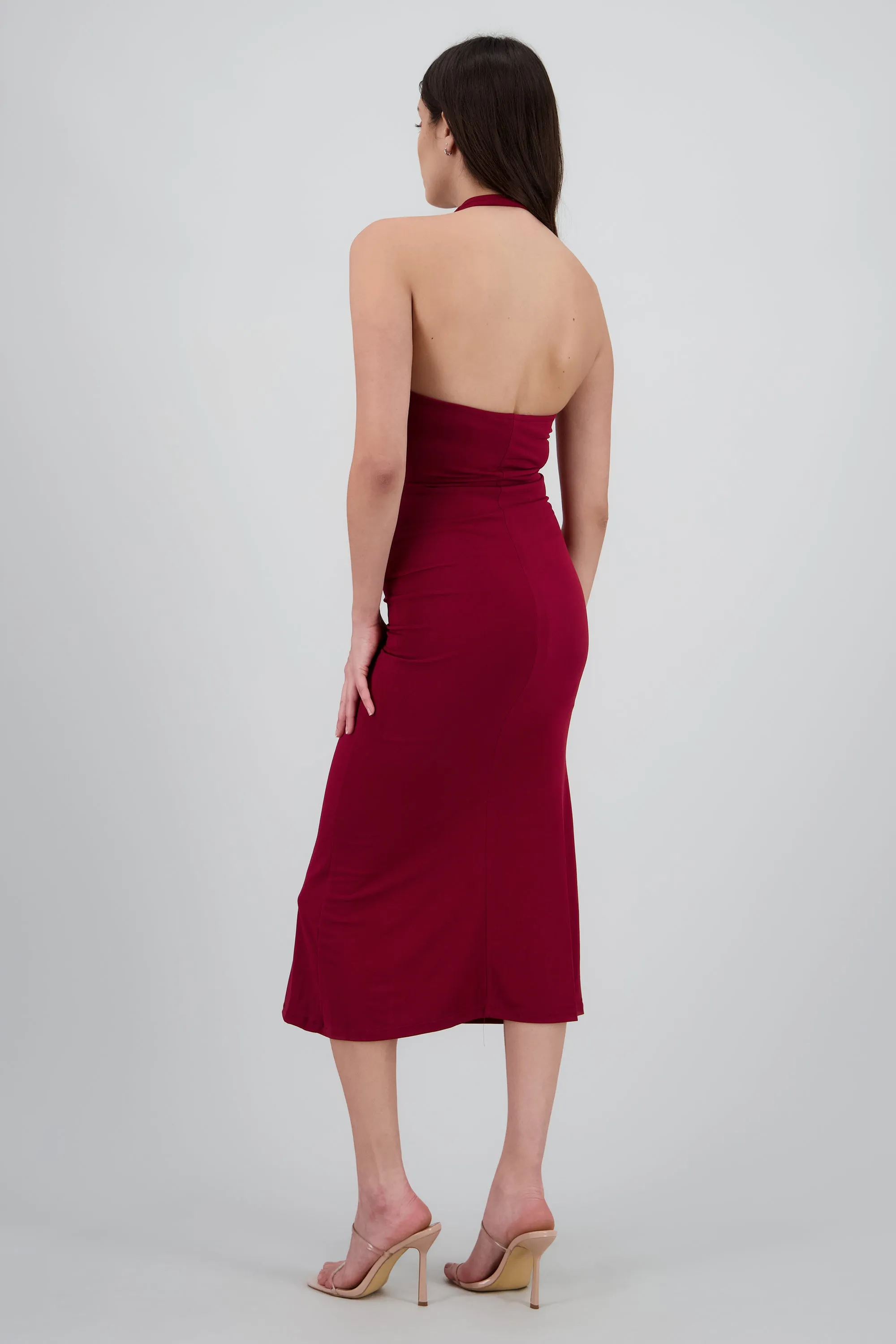 Vestido maxi halter escote columpio sold by Shasa product image thumbnail 4