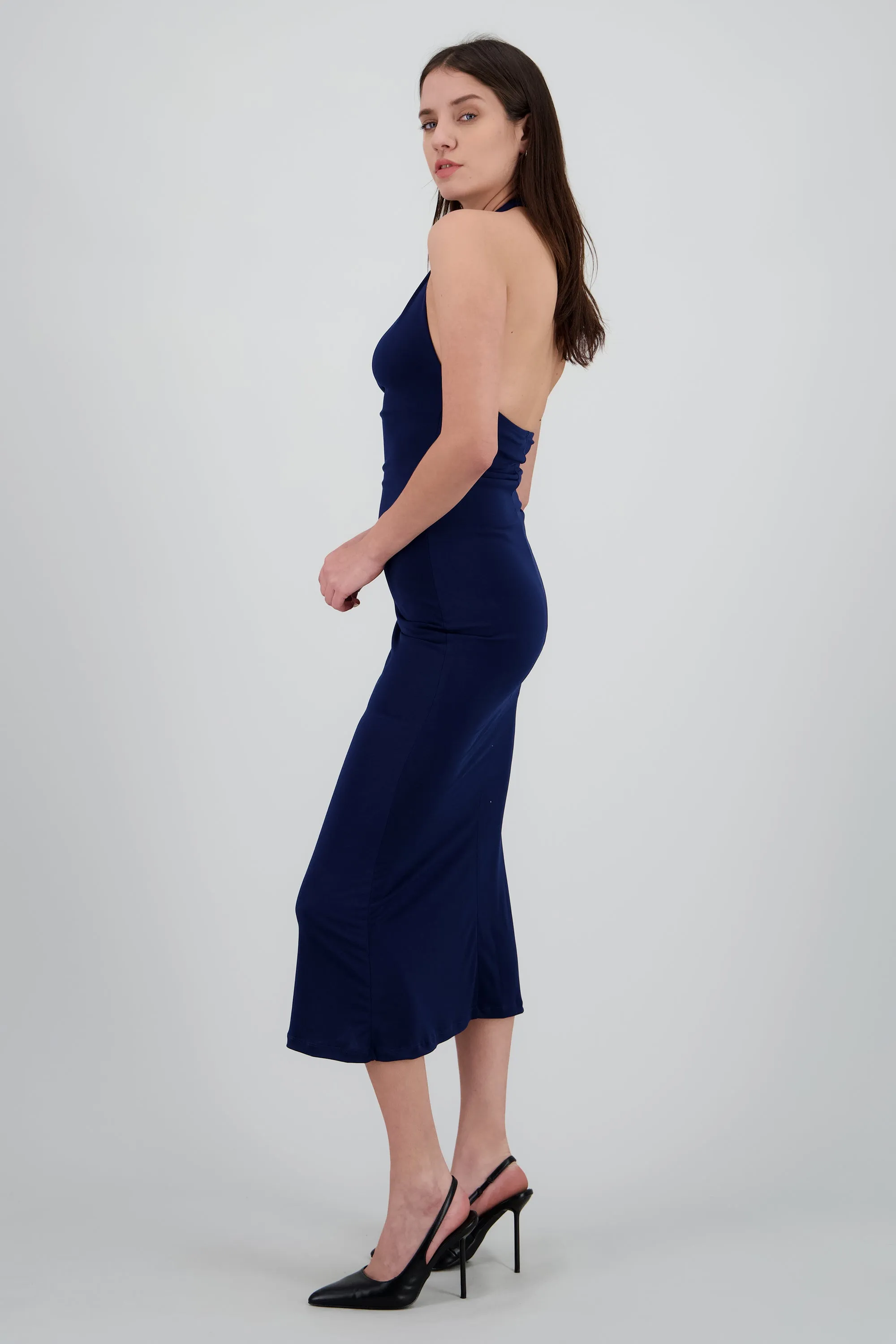 Vestido maxi halter escote columpio sold by Shasa product image thumbnail 3