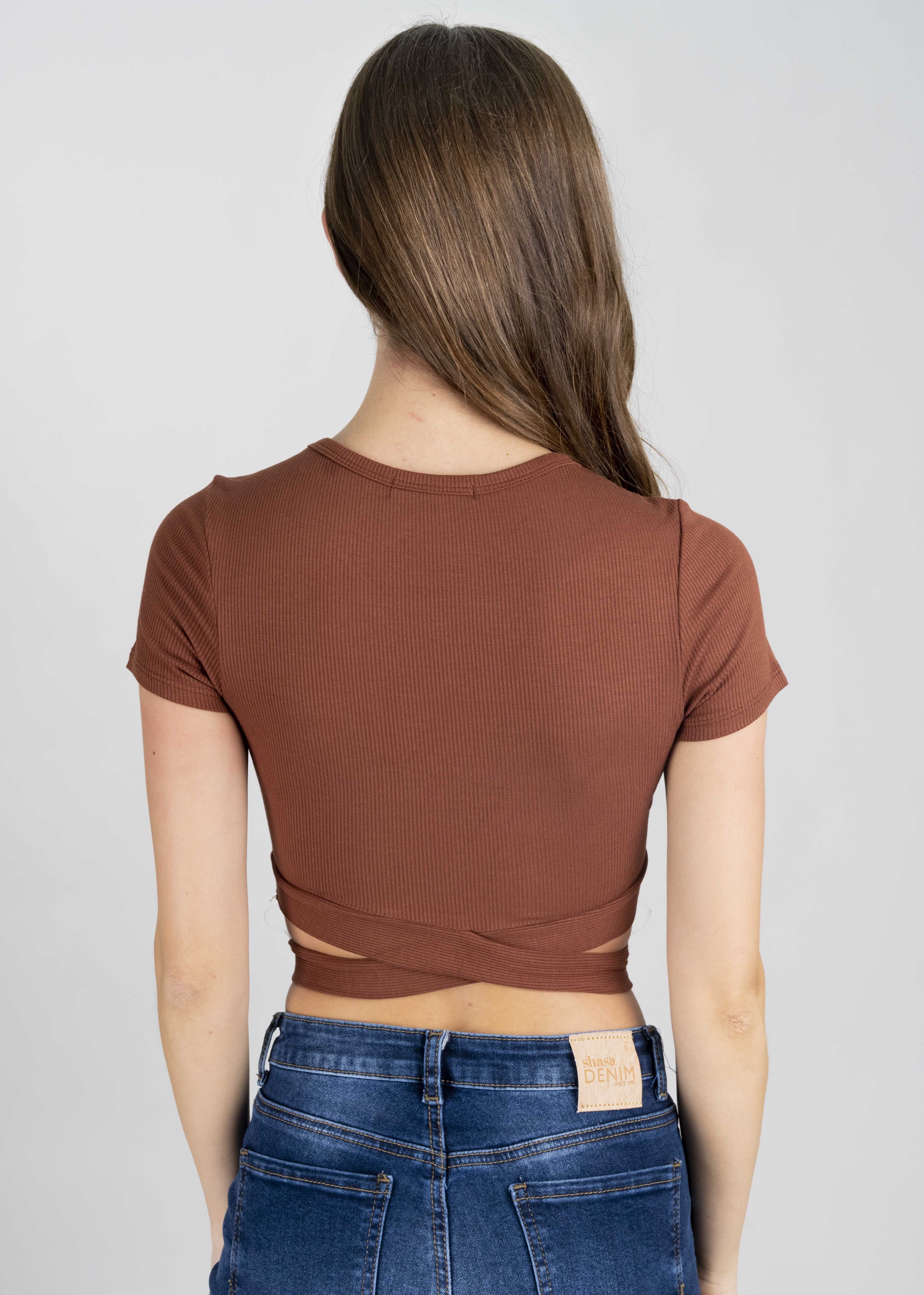 Top textura abertura cruzada sold by Shasa product image thumbnail 3
