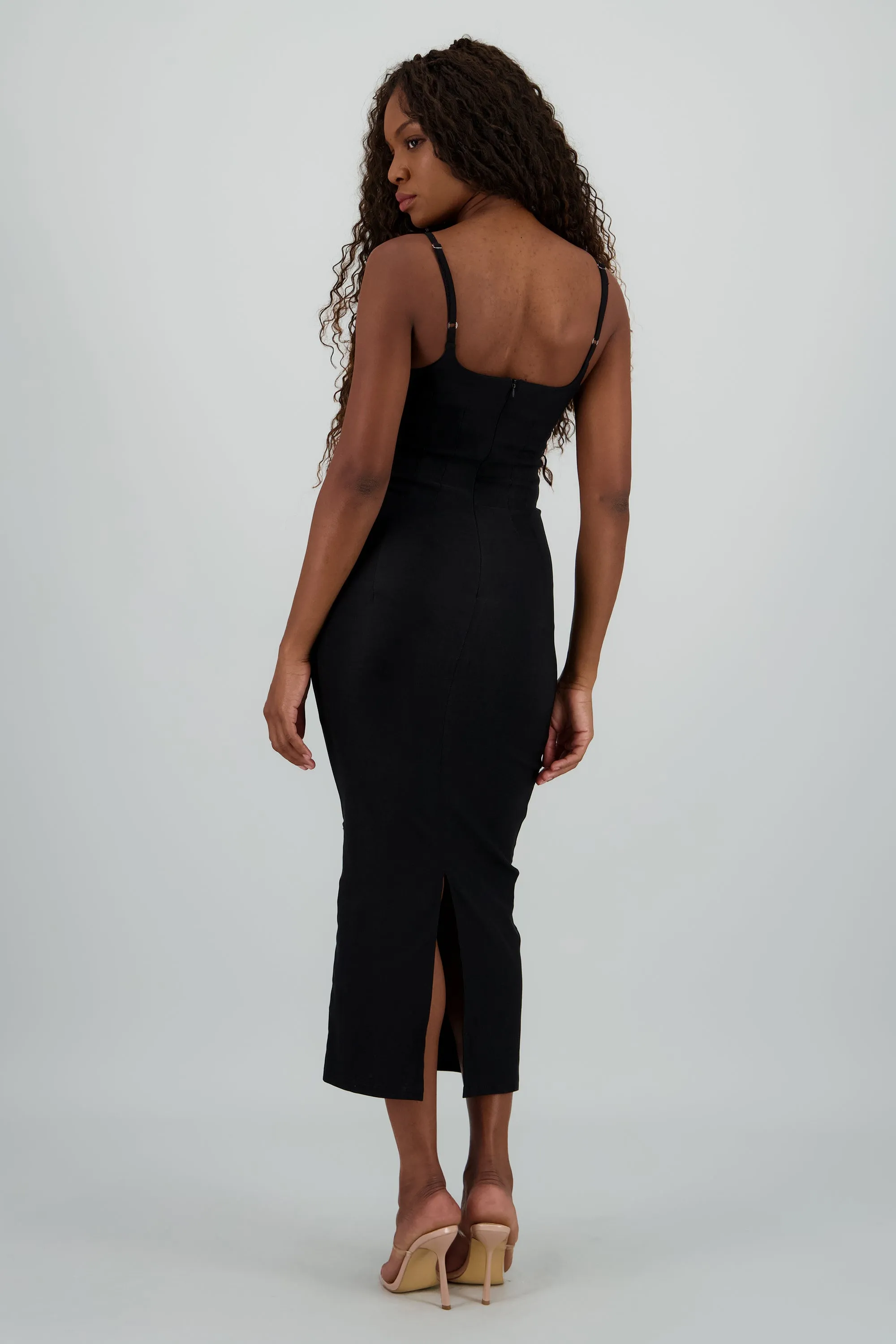 Vestido midi tirantes detalle cortes sold by Shasa product image thumbnail 4