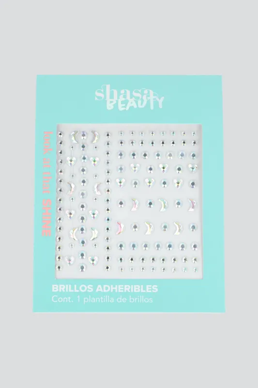 Brillos faciales figuras luna sold by Shasa