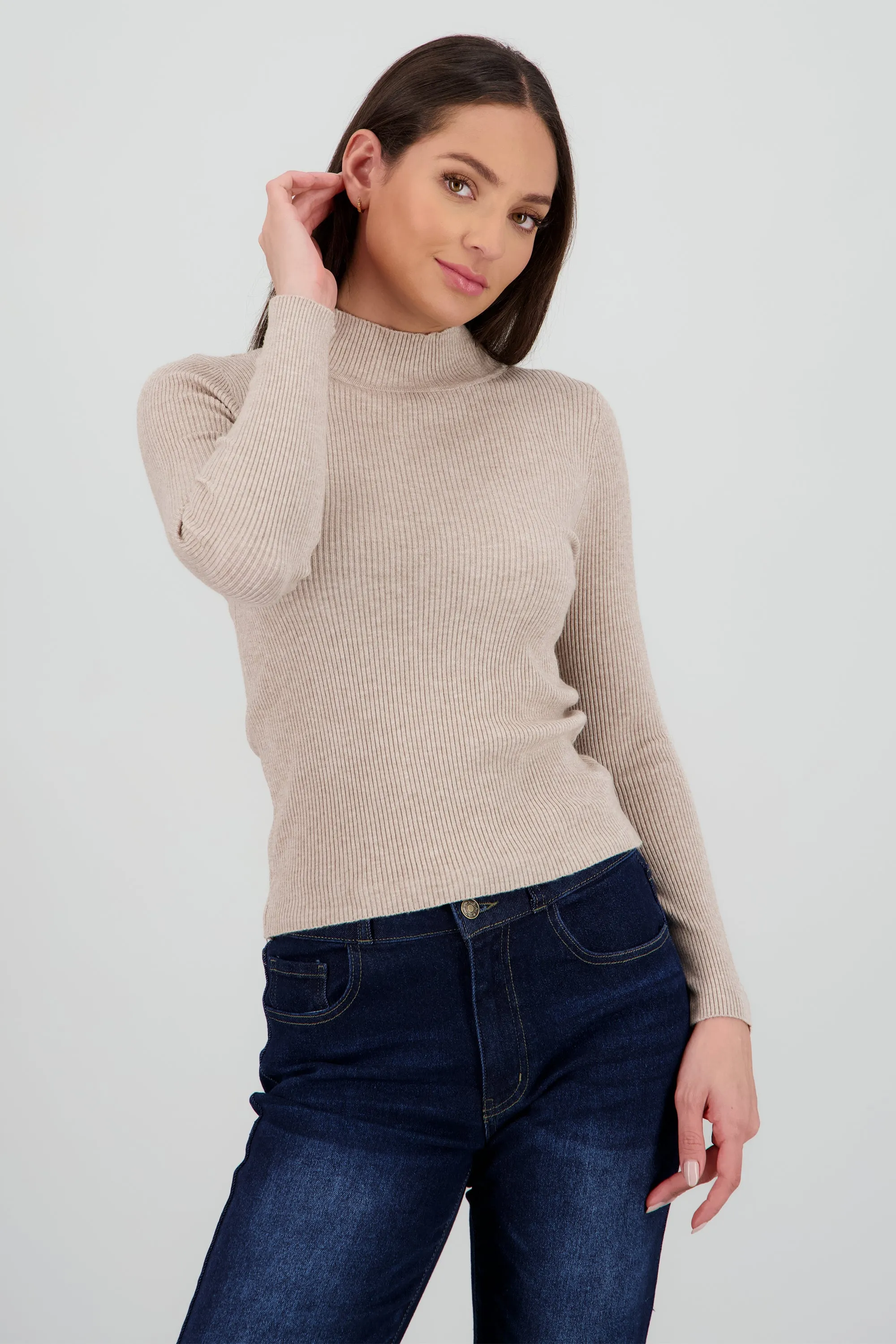 Top rib cuello alto manga larga sold by Shasa product image thumbnail 2