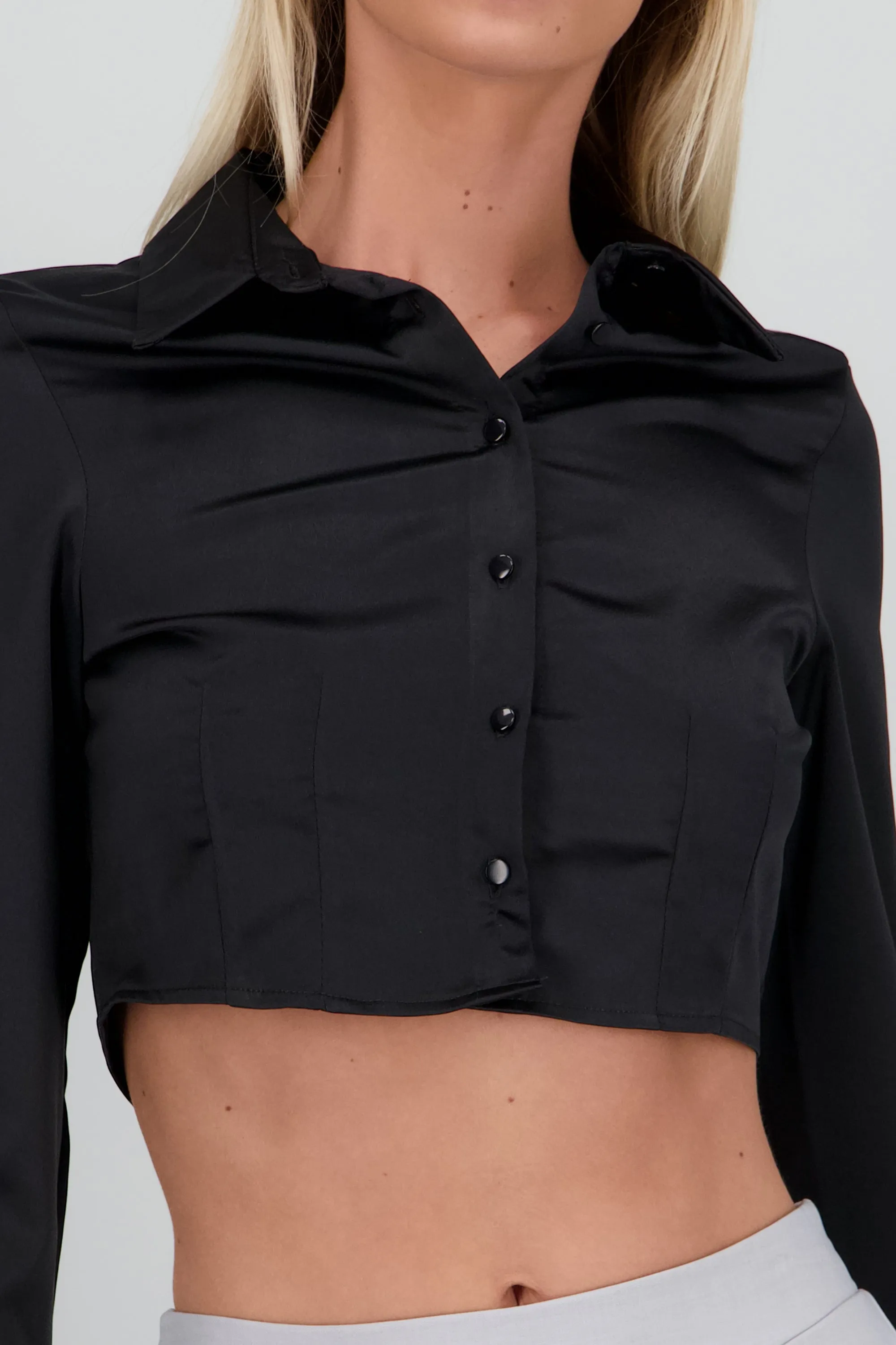 Camisa manga larga cuello detalle pinza sold by Shasa product image thumbnail 5