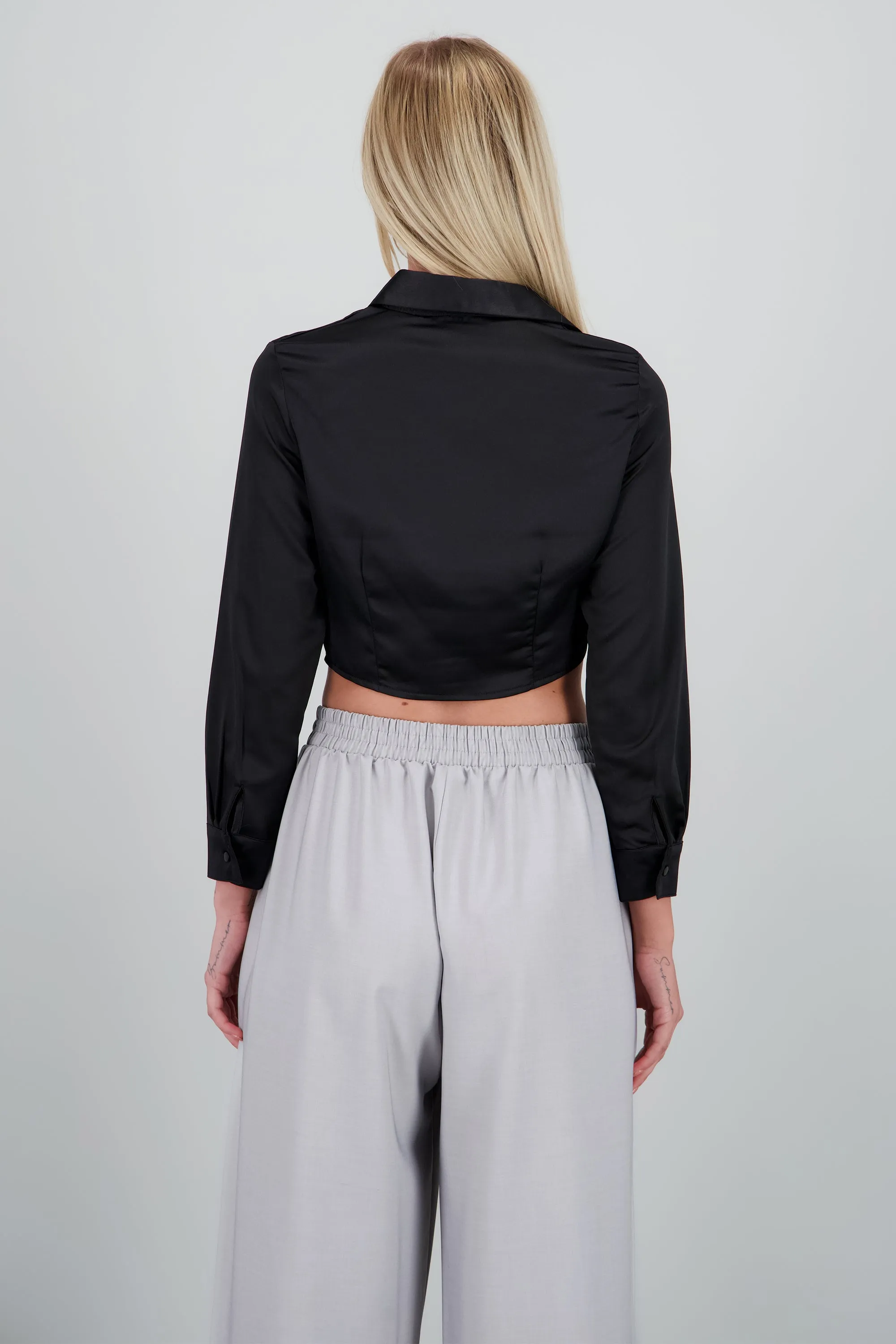 Camisa manga larga cuello detalle pinza sold by Shasa product image thumbnail 4