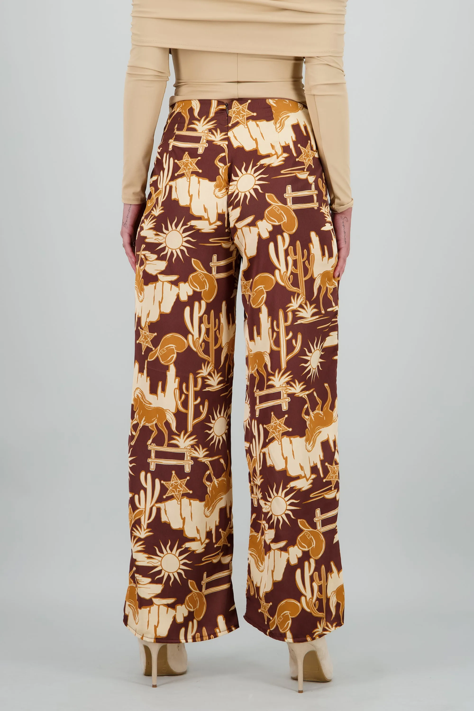Pantalon recto cowboy print sold by Shasa product image thumbnail 4